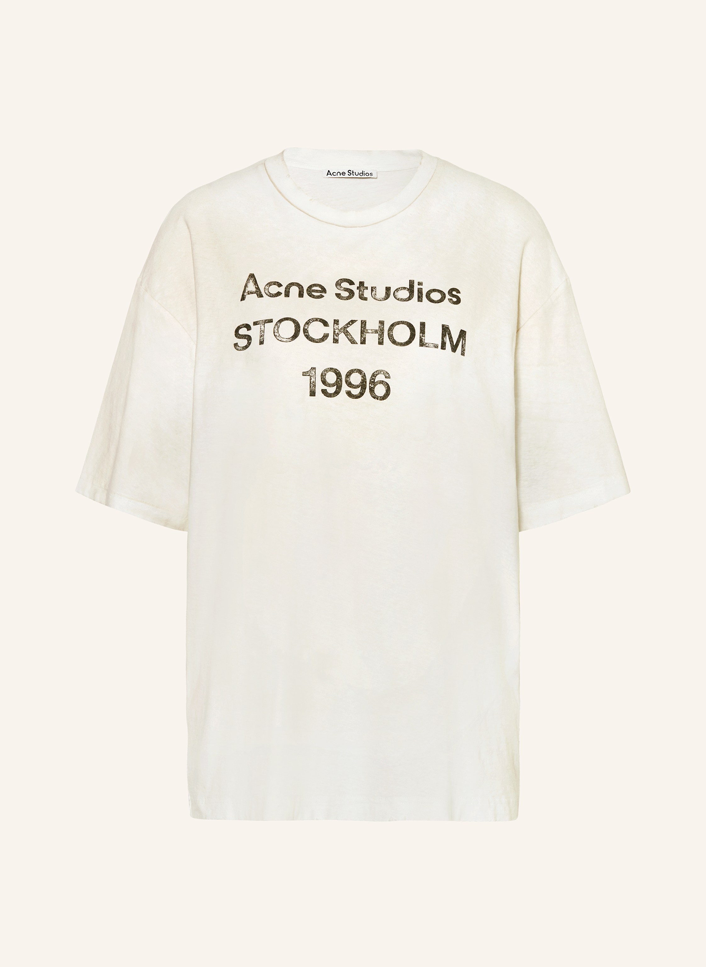 Acne Studios T-shirt kolor ecru
