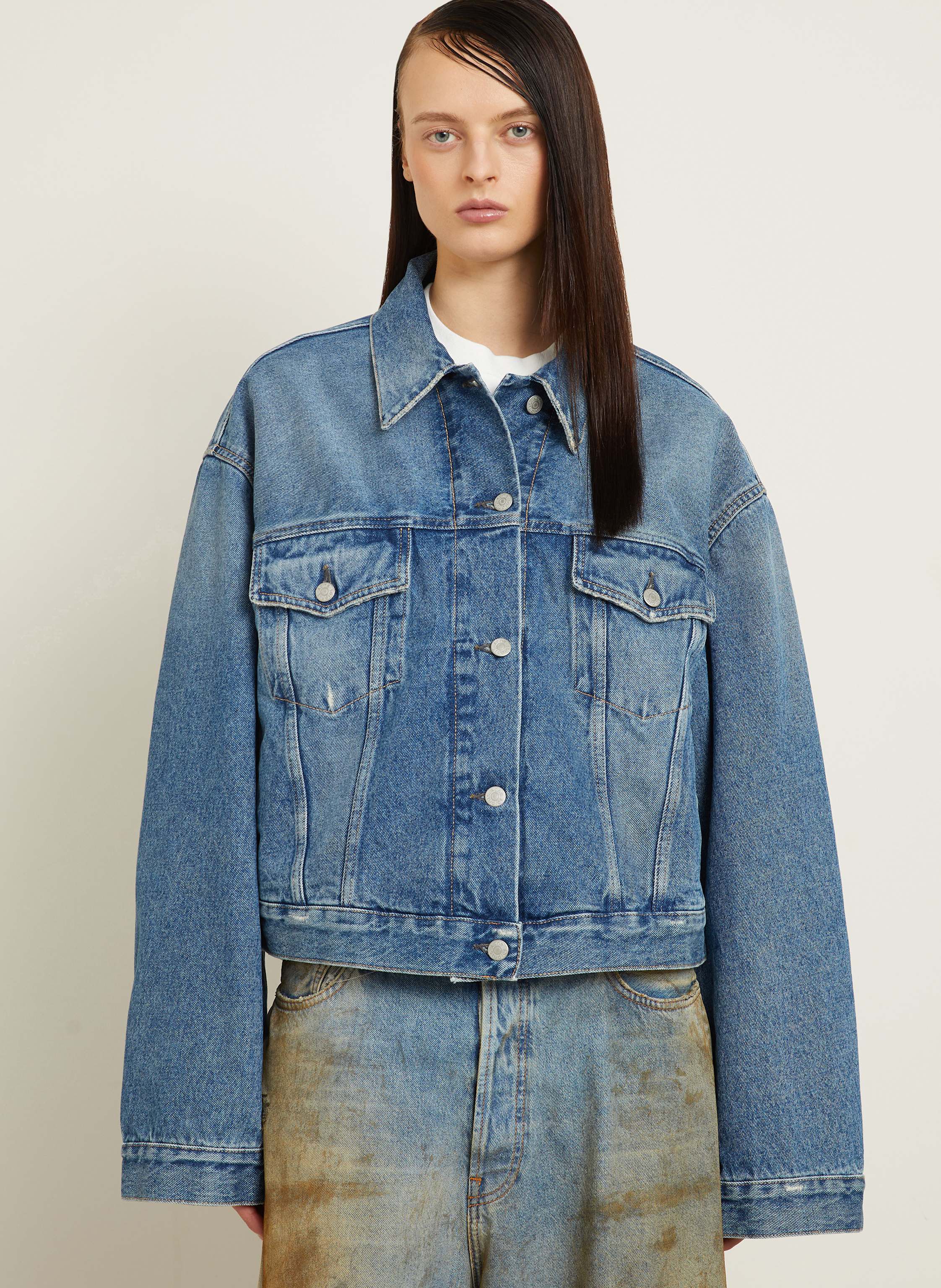 Thumbnail - Acne Studios Jeansjacke blau