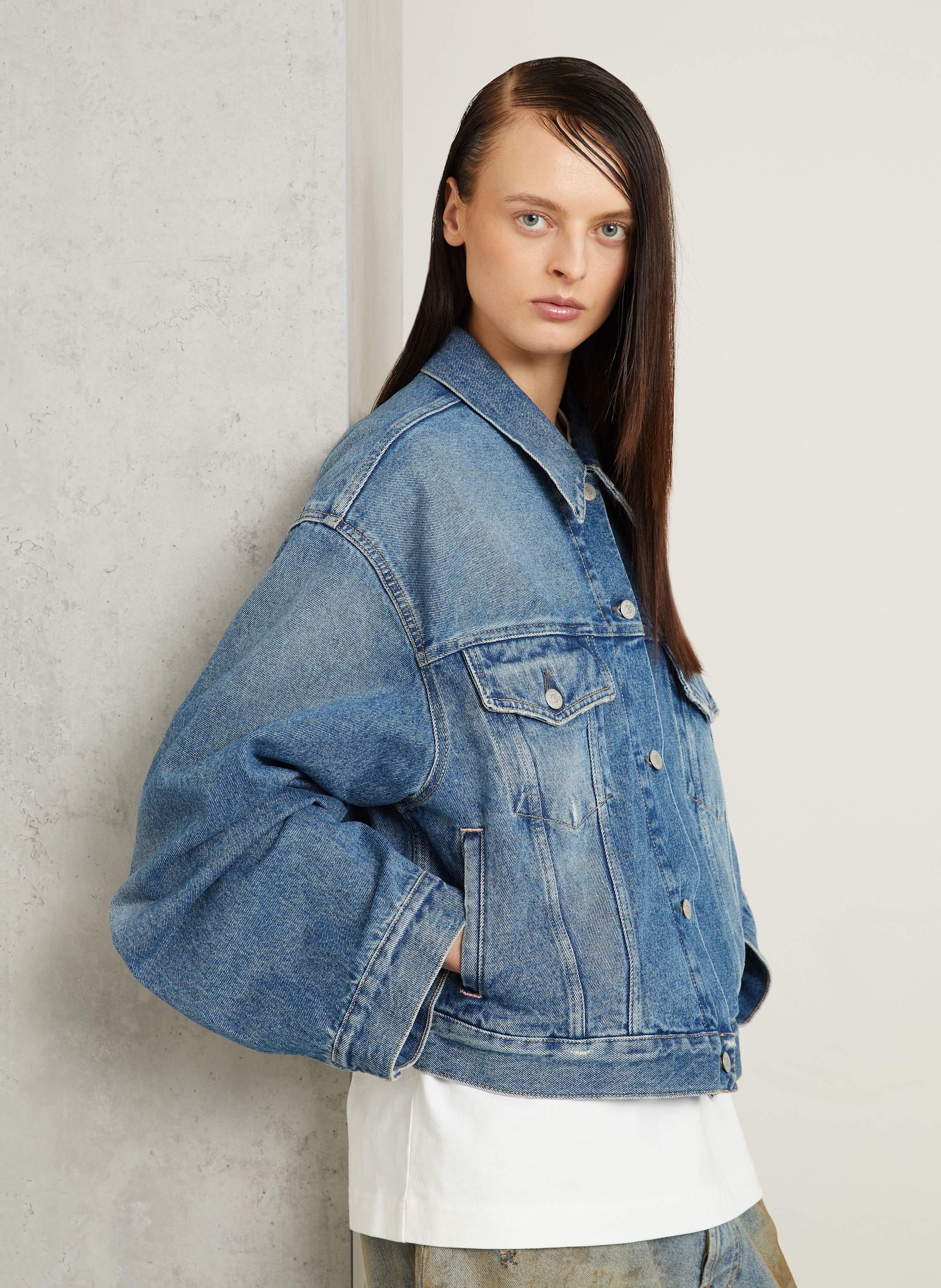 Thumbnail - Acne Studios Jeansjacke blau
