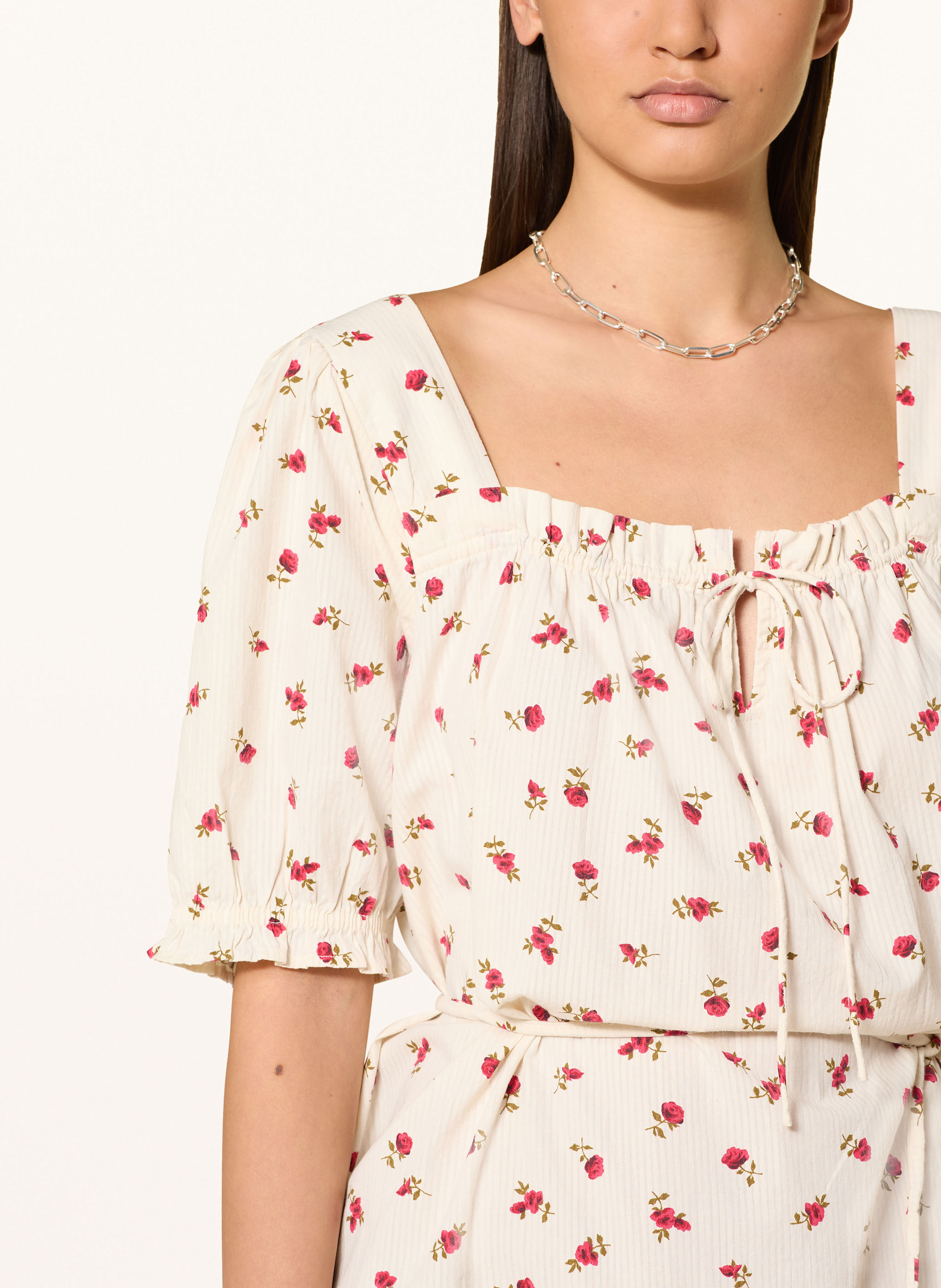 Thumbnail - Ichi Kleid Ihrosey Mit Rüschen weiss