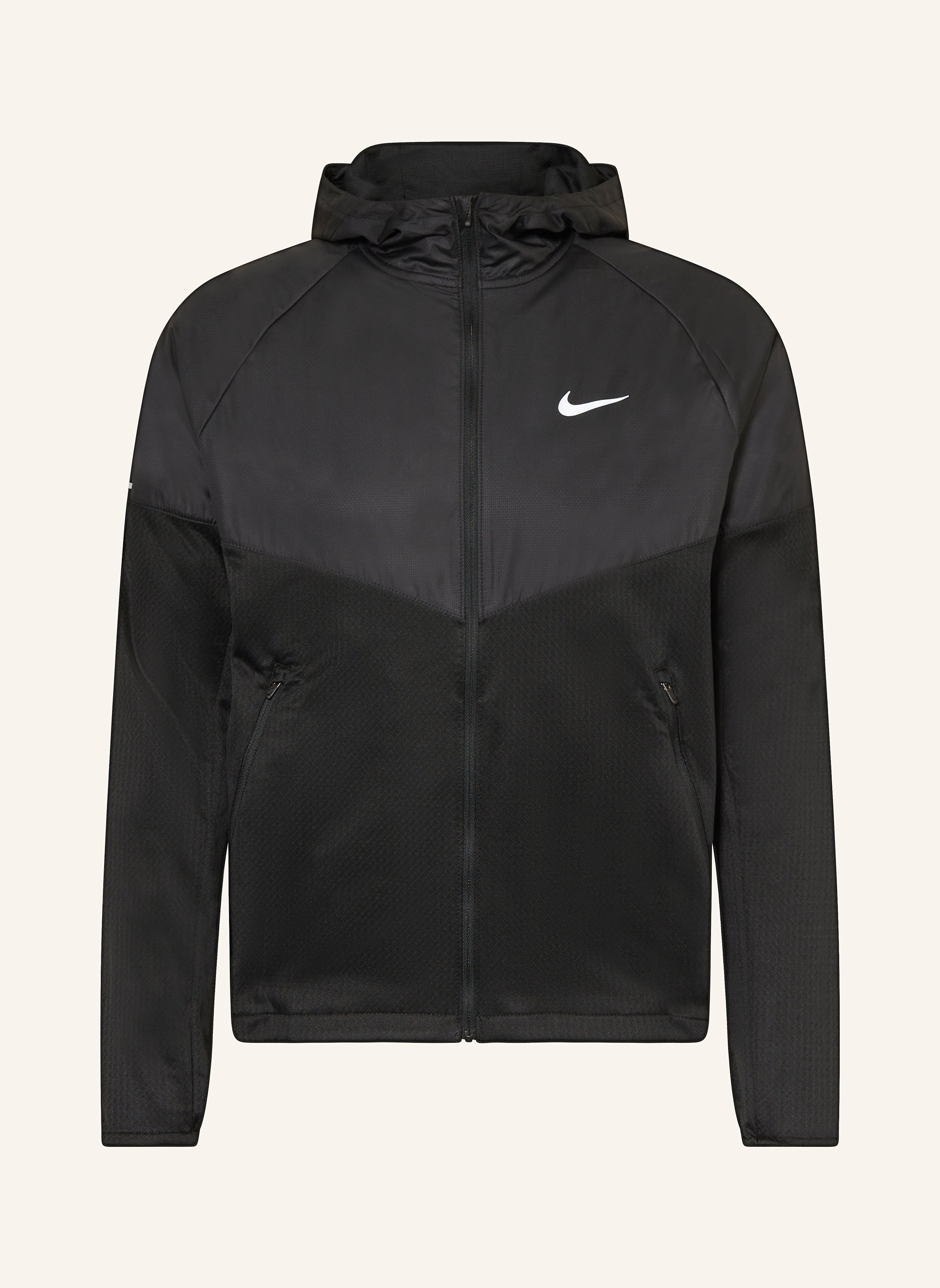 Black nike running jacket clearance