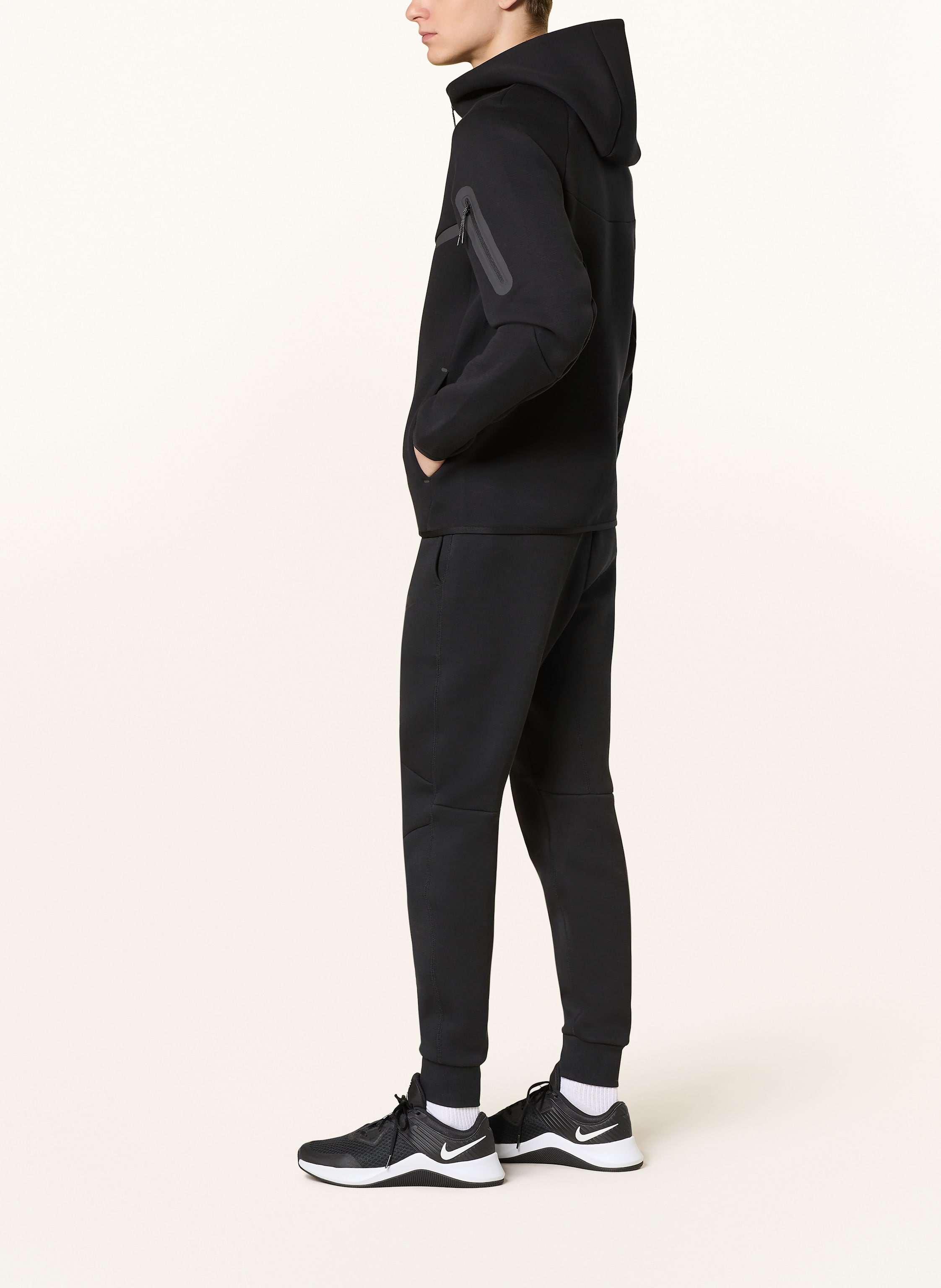 Thumbnail - Nike Hoodie Tech Fleece schwarz