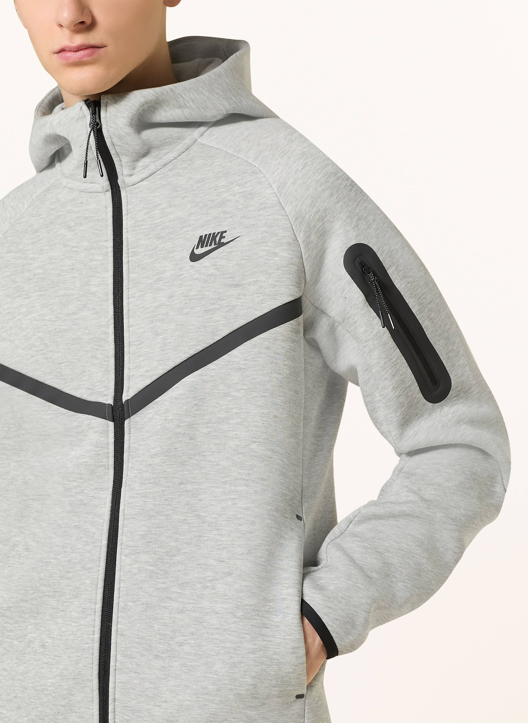 Thumbnail - Nike Hoodie Tech Fleece grau