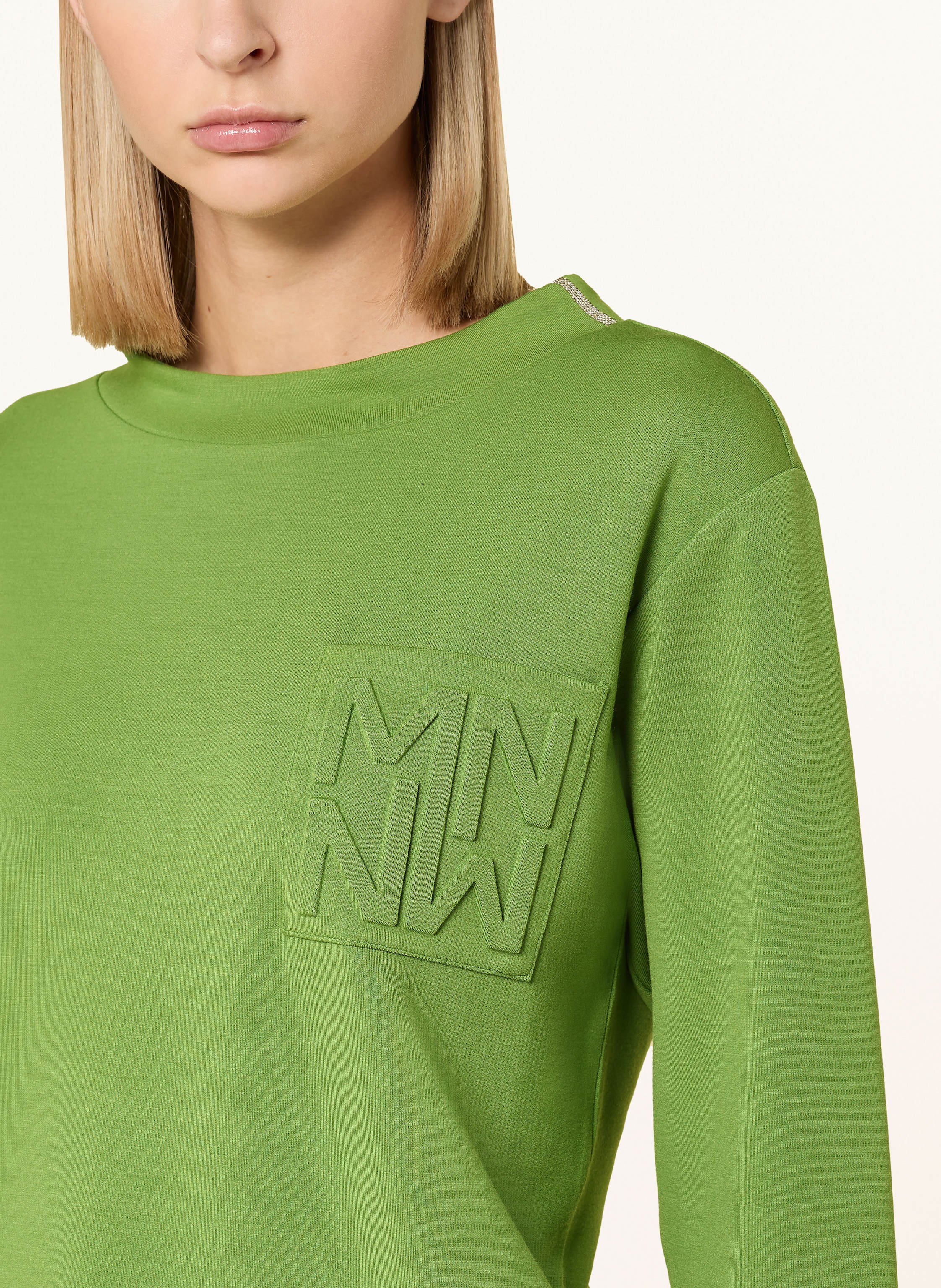 Thumbnail - Monari Shirt Mit 3/4-Arm Und Schmucksteinen gruen
