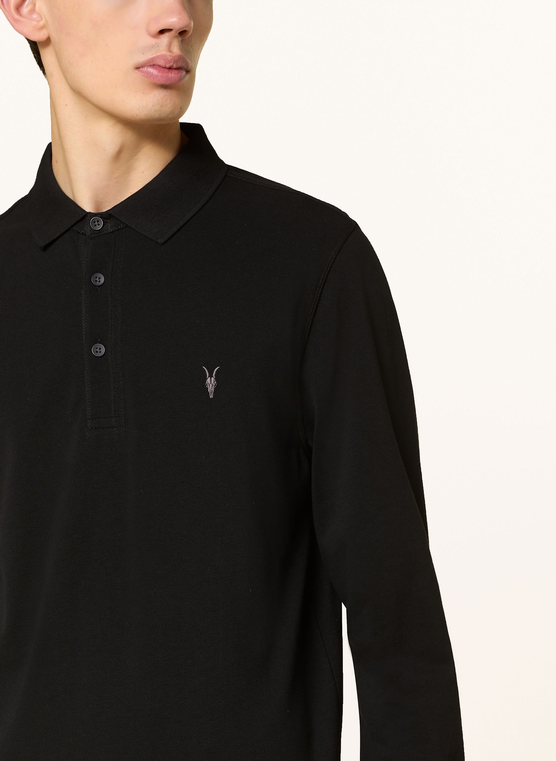 Thumbnail - Allsaints Piqué-Poloshirt Reform Slim Fit schwarz