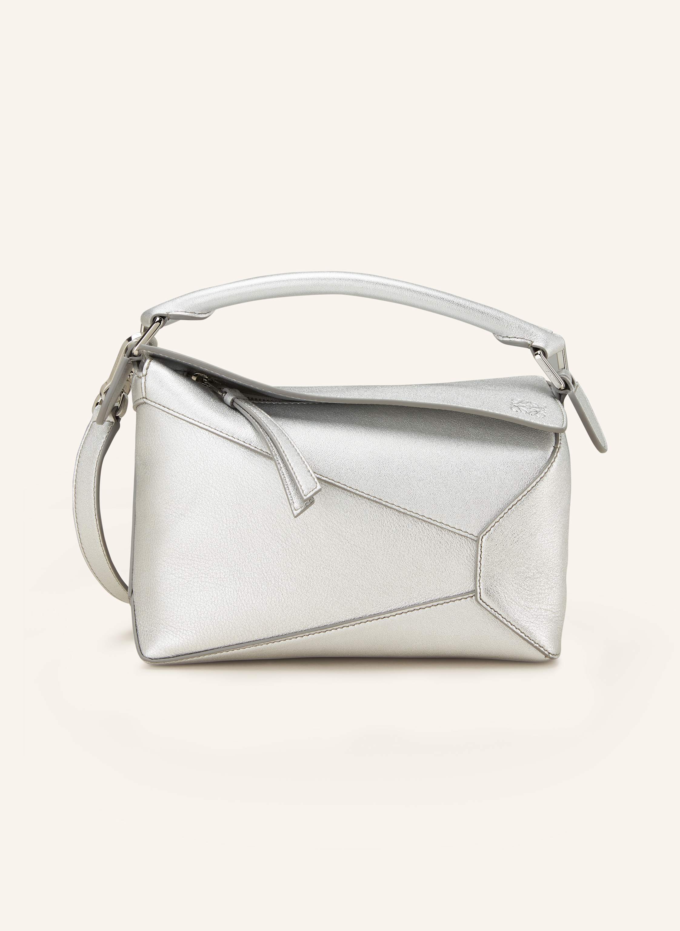 Loewe Loewe Umhängetasche Puzzle Edge Small silber in SILBER