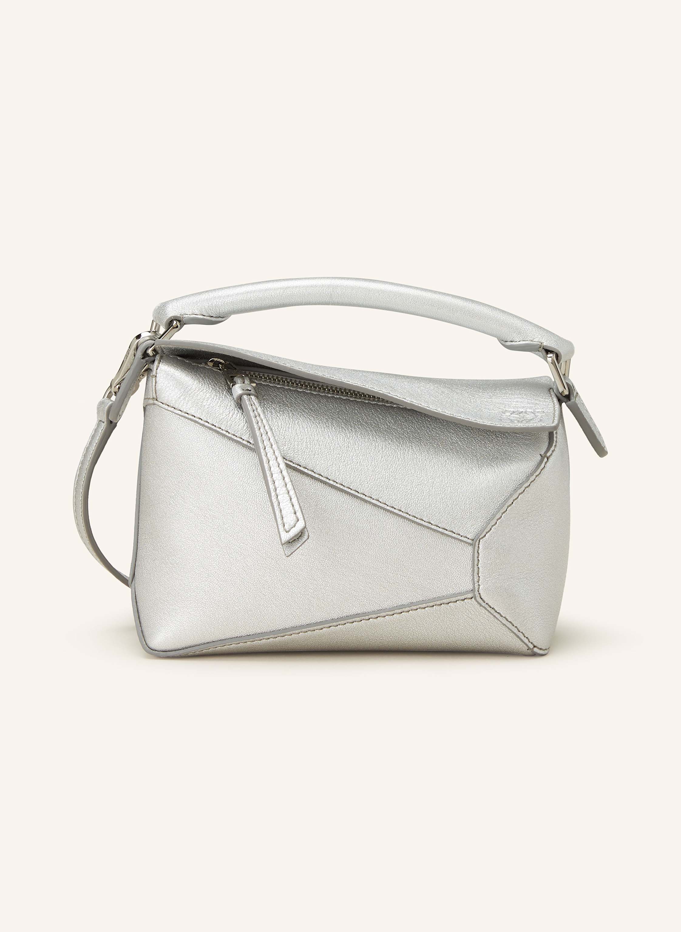 Loewe Loewe Umhängetasche Puzzle Edge Mini silber in SILBER