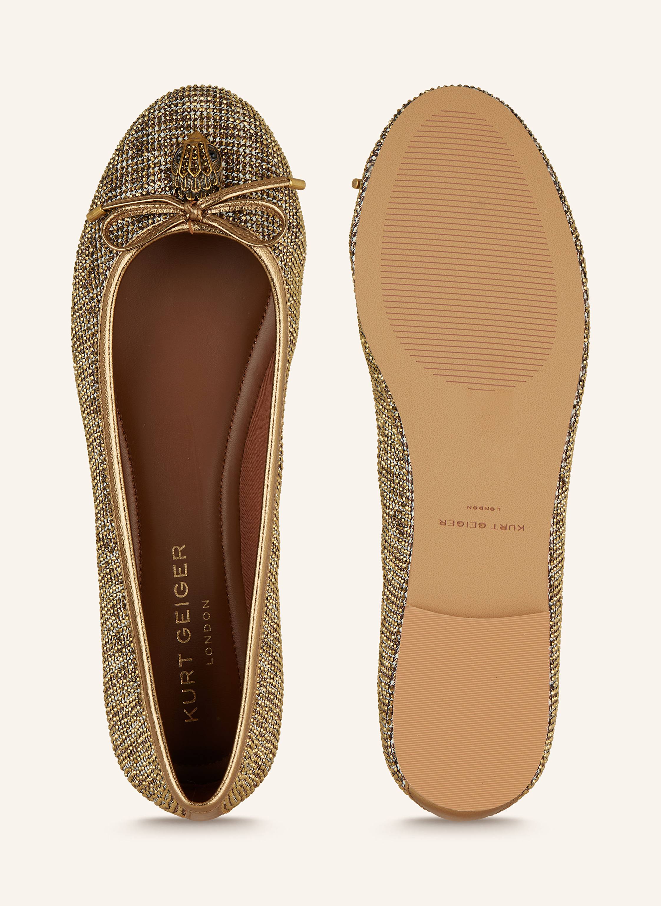 Thumbnail - Kurt Geiger Ballerinas Eagle Mit Schmucksteinen beige