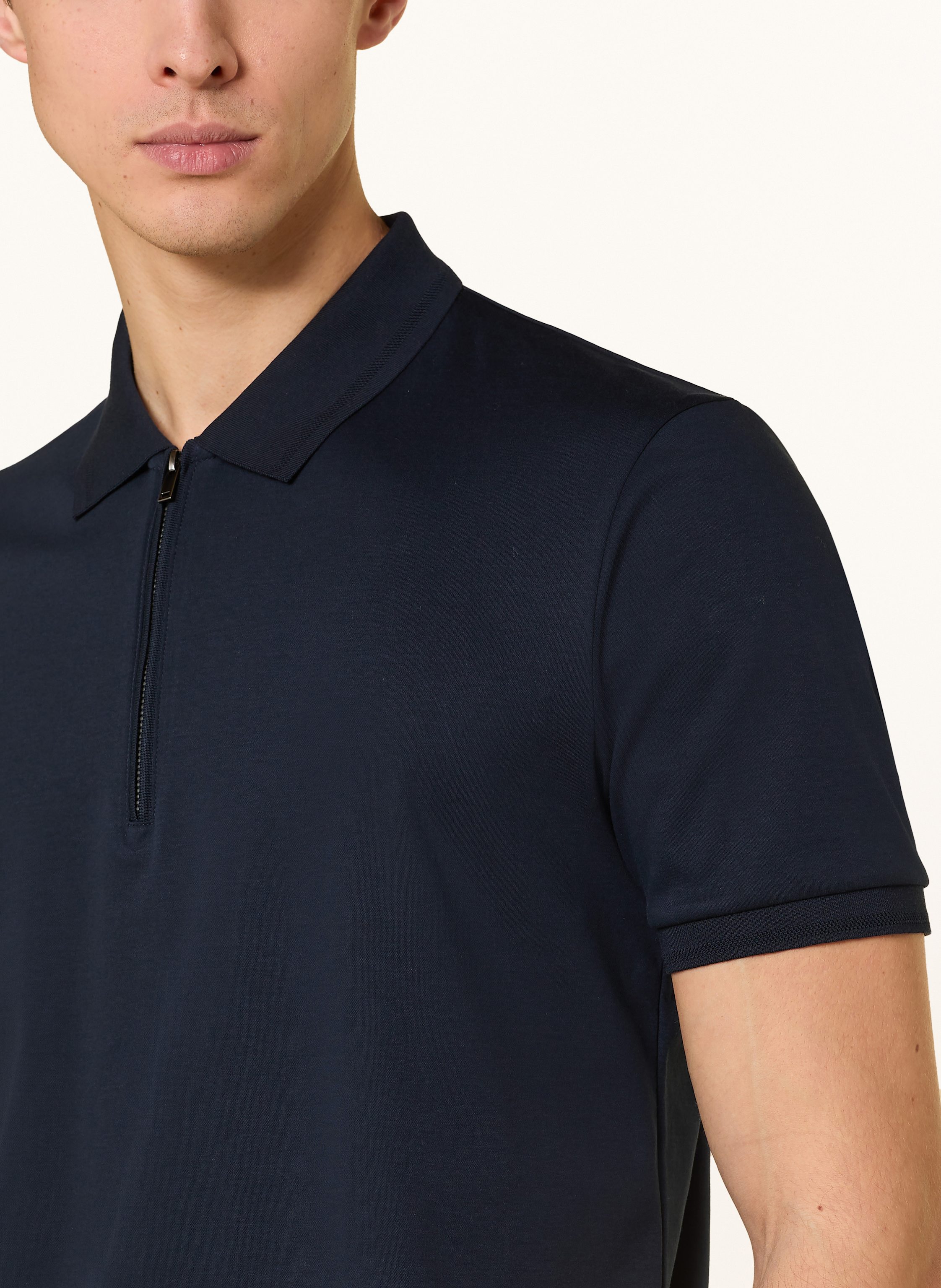 Thumbnail - Olymp Jersey-Poloshirt Casual Comfort Fit blau