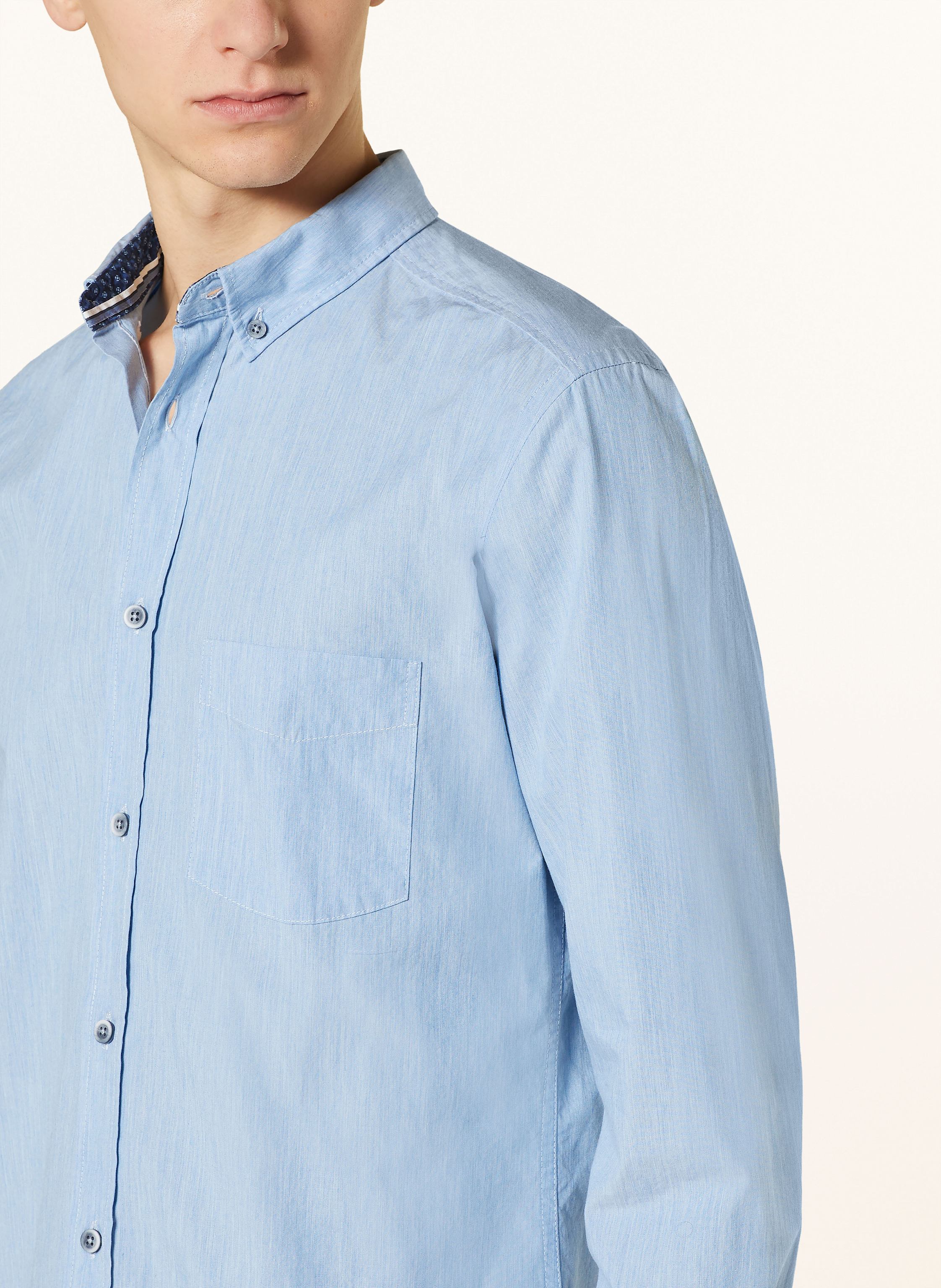 Thumbnail - Olymp Hemd Regular Fit blau