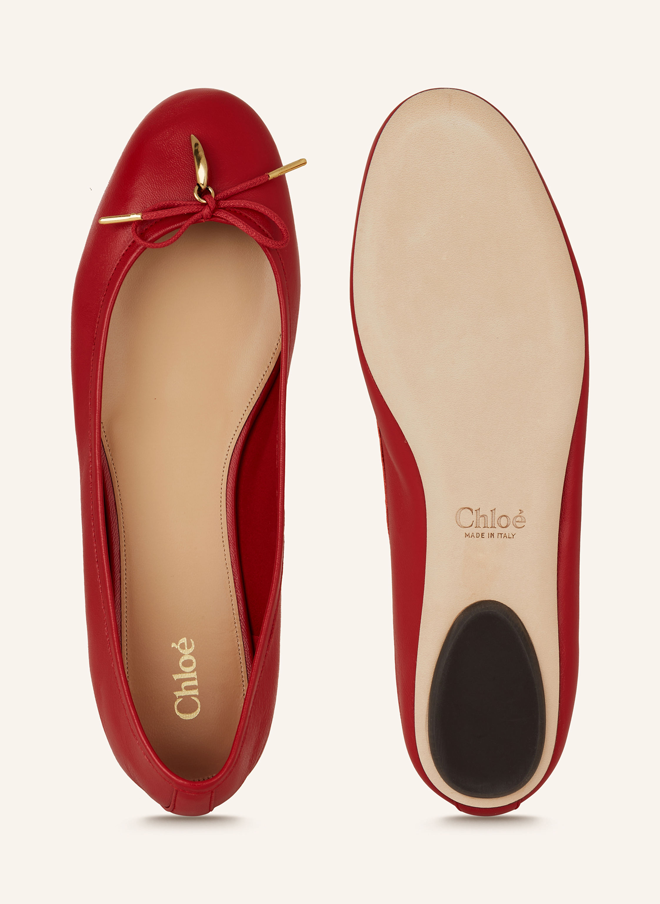 Thumbnail - Chloé Ballerinas Iris rot