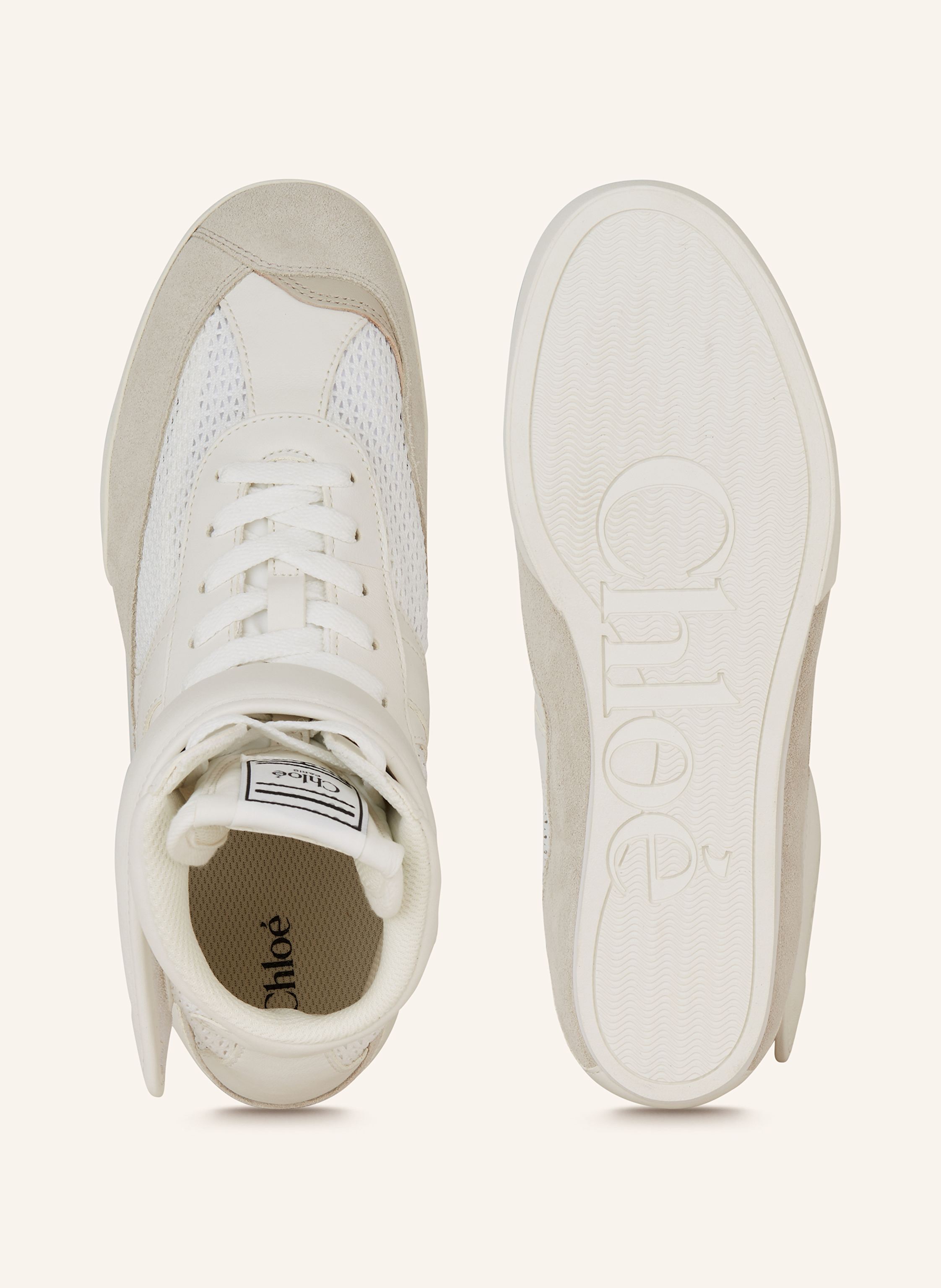 Thumbnail - Chloé Hightop-Sneaker Kick weiss