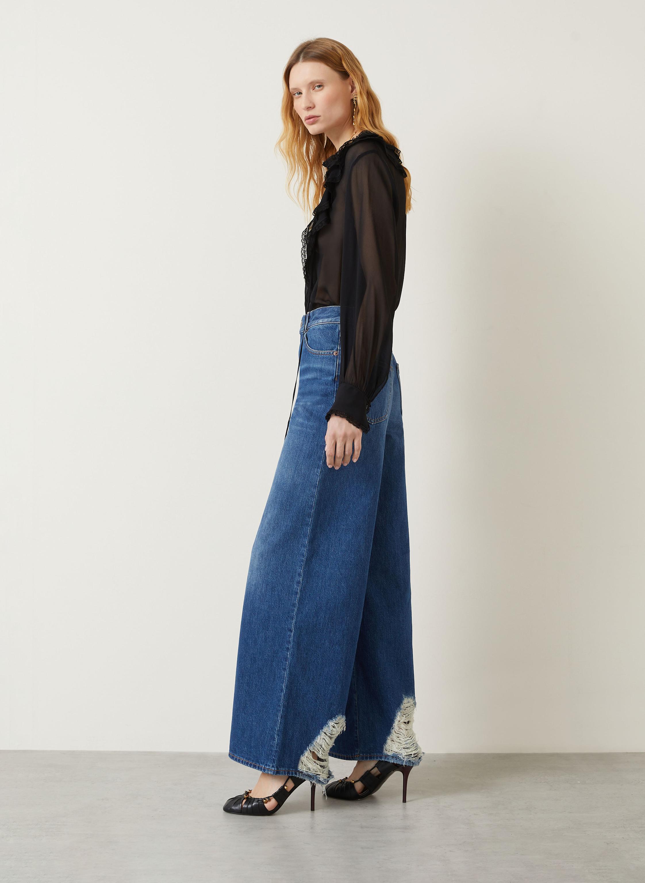 Thumbnail - Chloé Flared Jeans blau