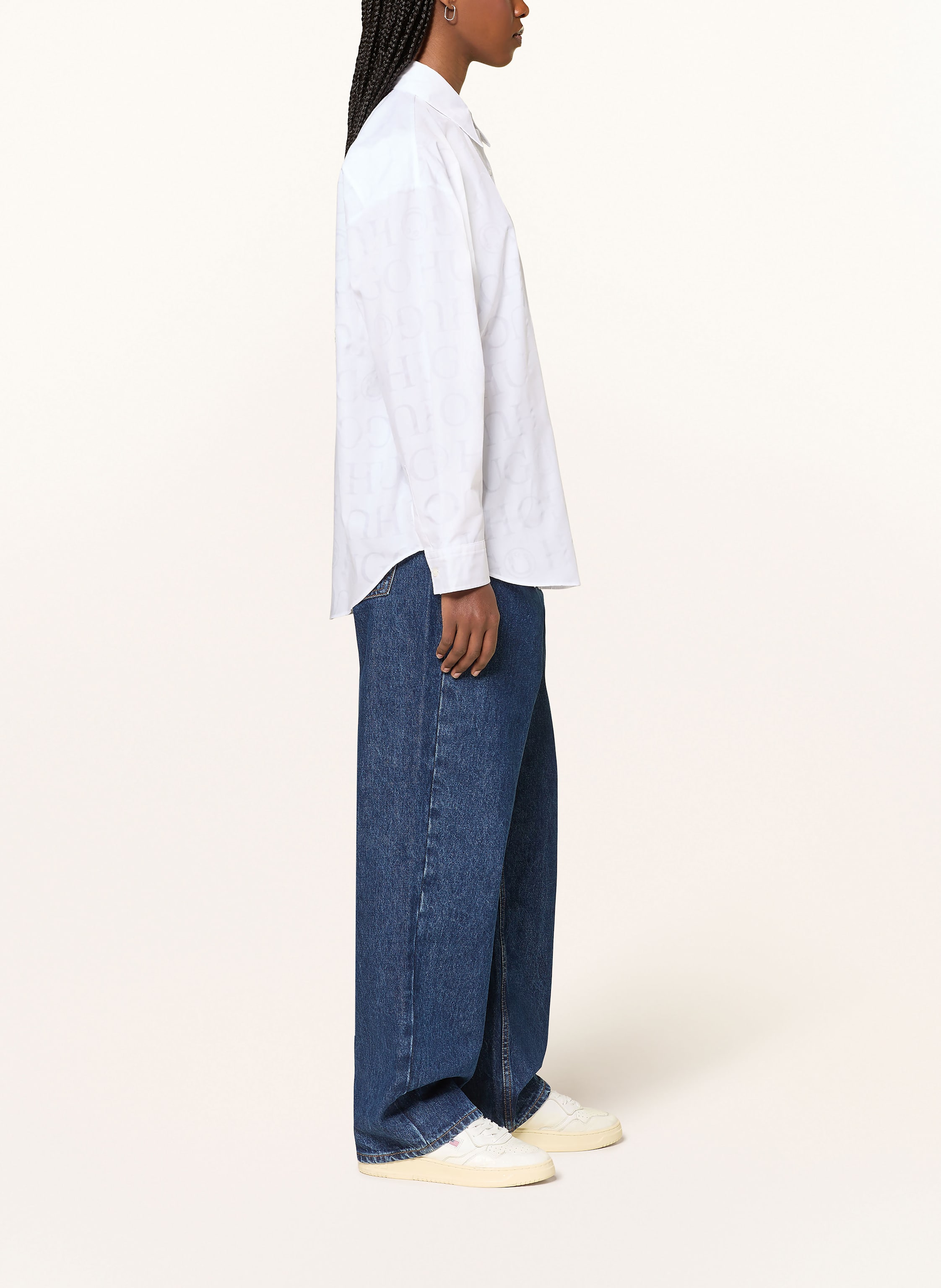 Thumbnail - Hugo Wide Leg Jeans Leni blau