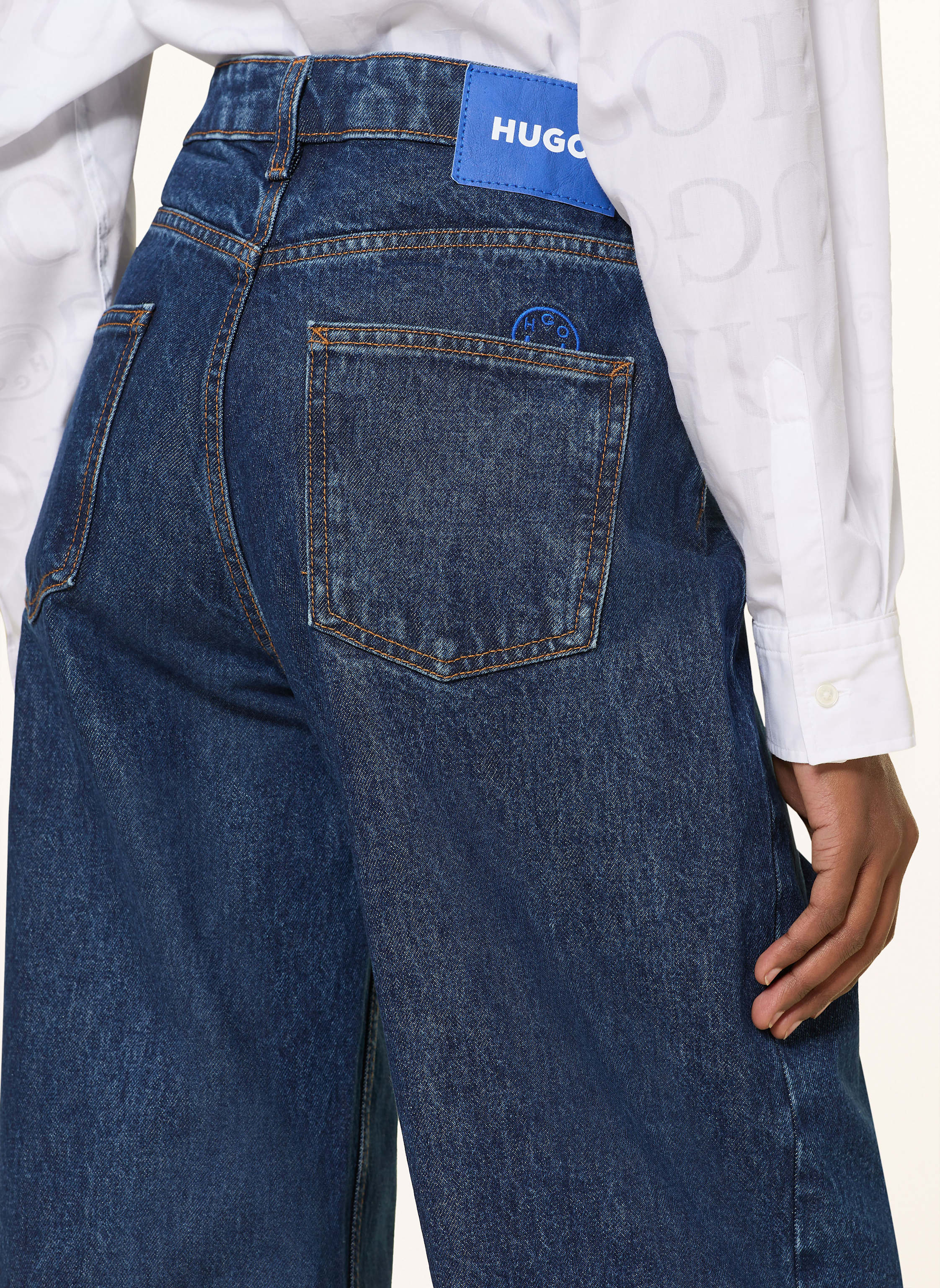 Thumbnail - Hugo Wide Leg Jeans Leni blau