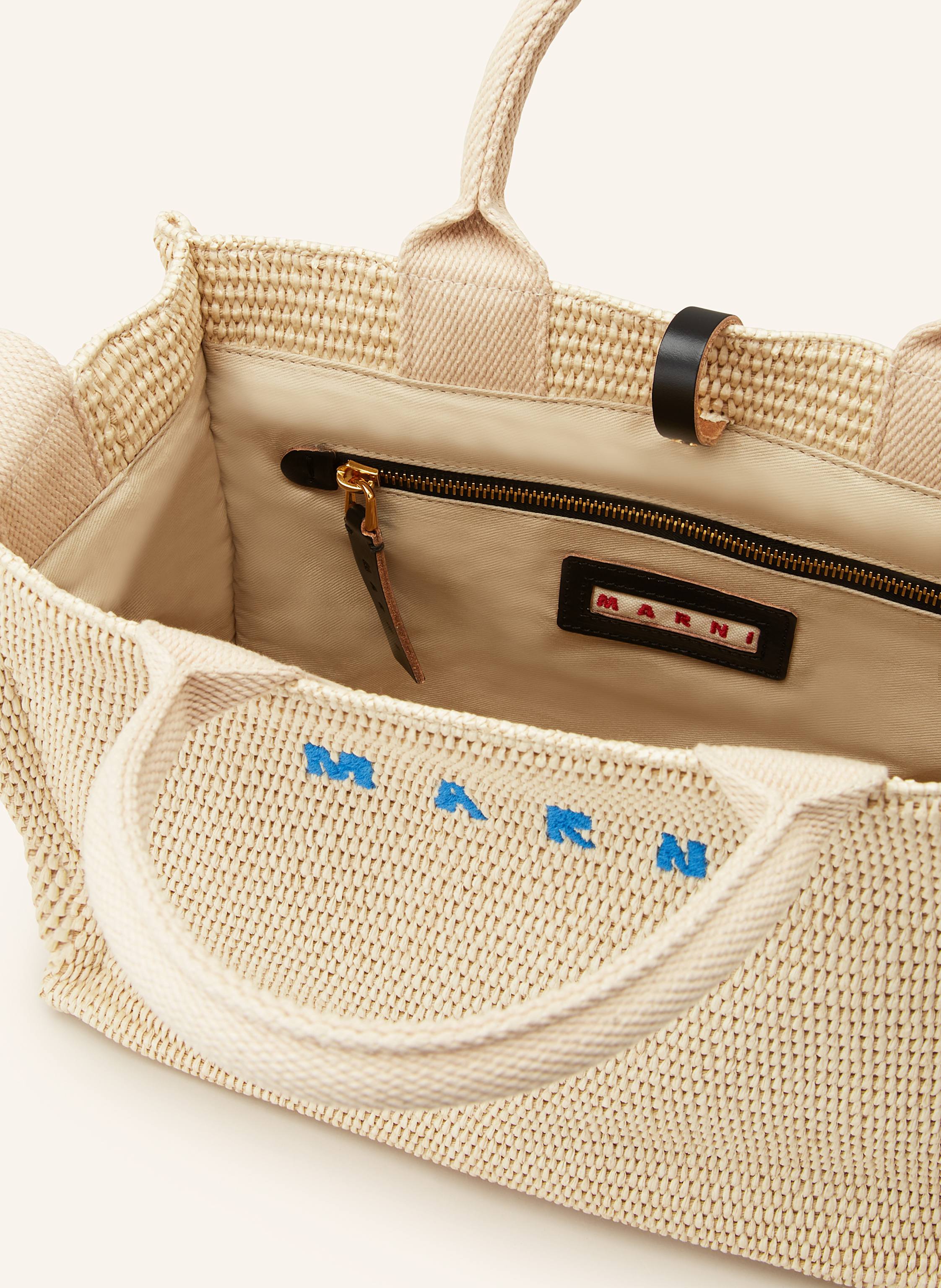 Thumbnail - Marni Shopper Basket Small weiss