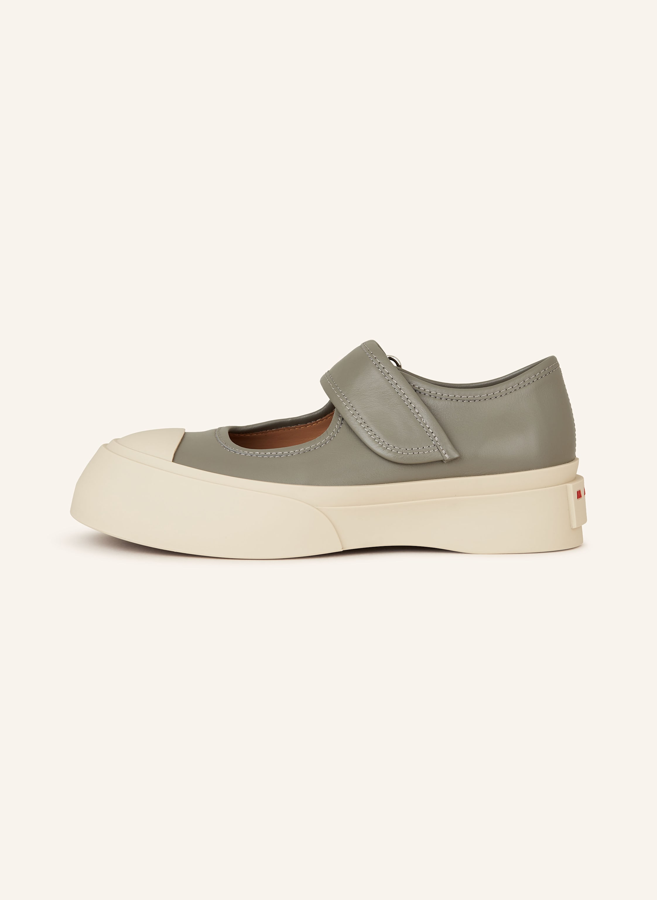 Thumbnail - Marni Plateau-Ballerinas grau