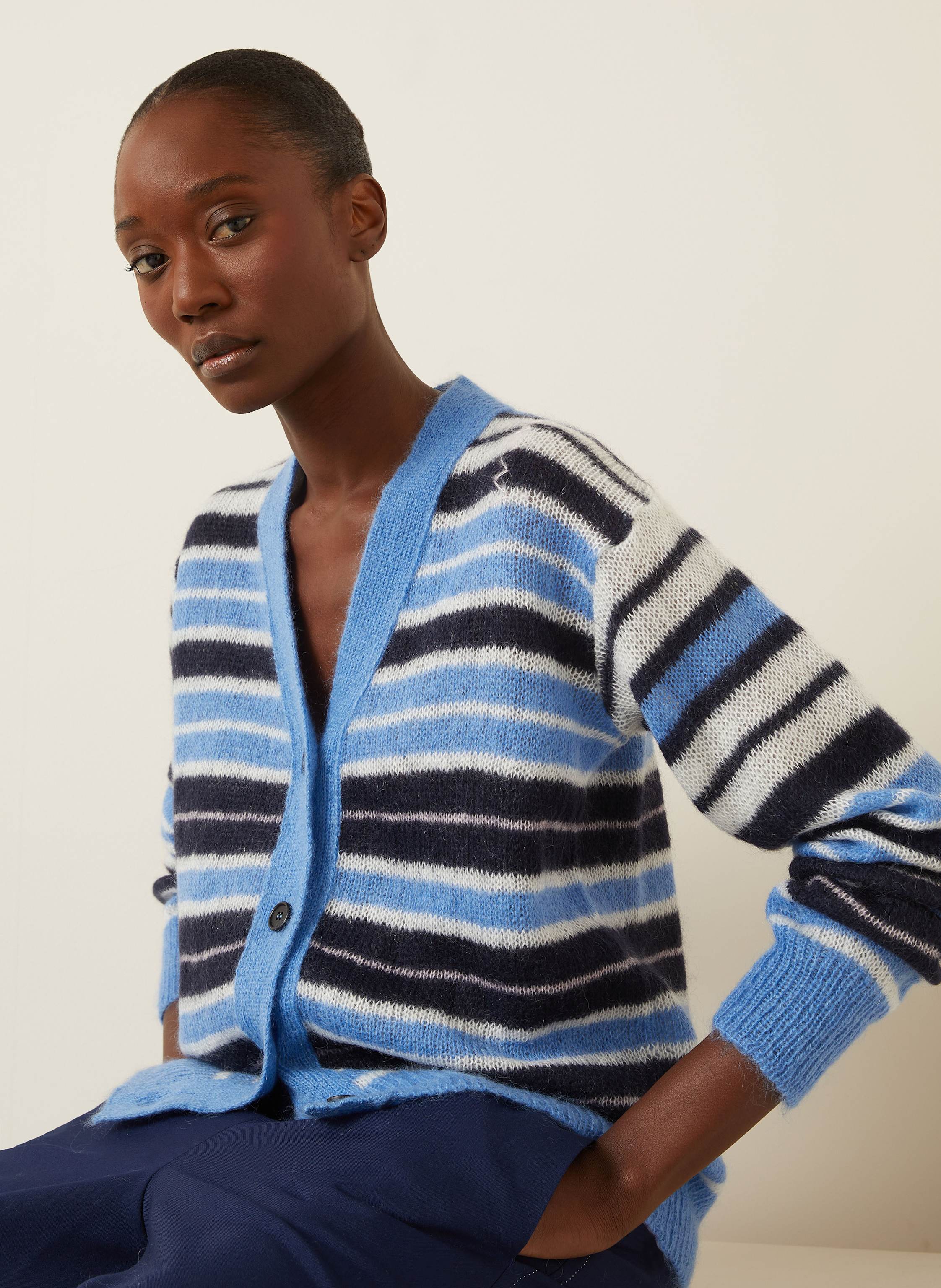 Thumbnail - Marni Strickjacke blau