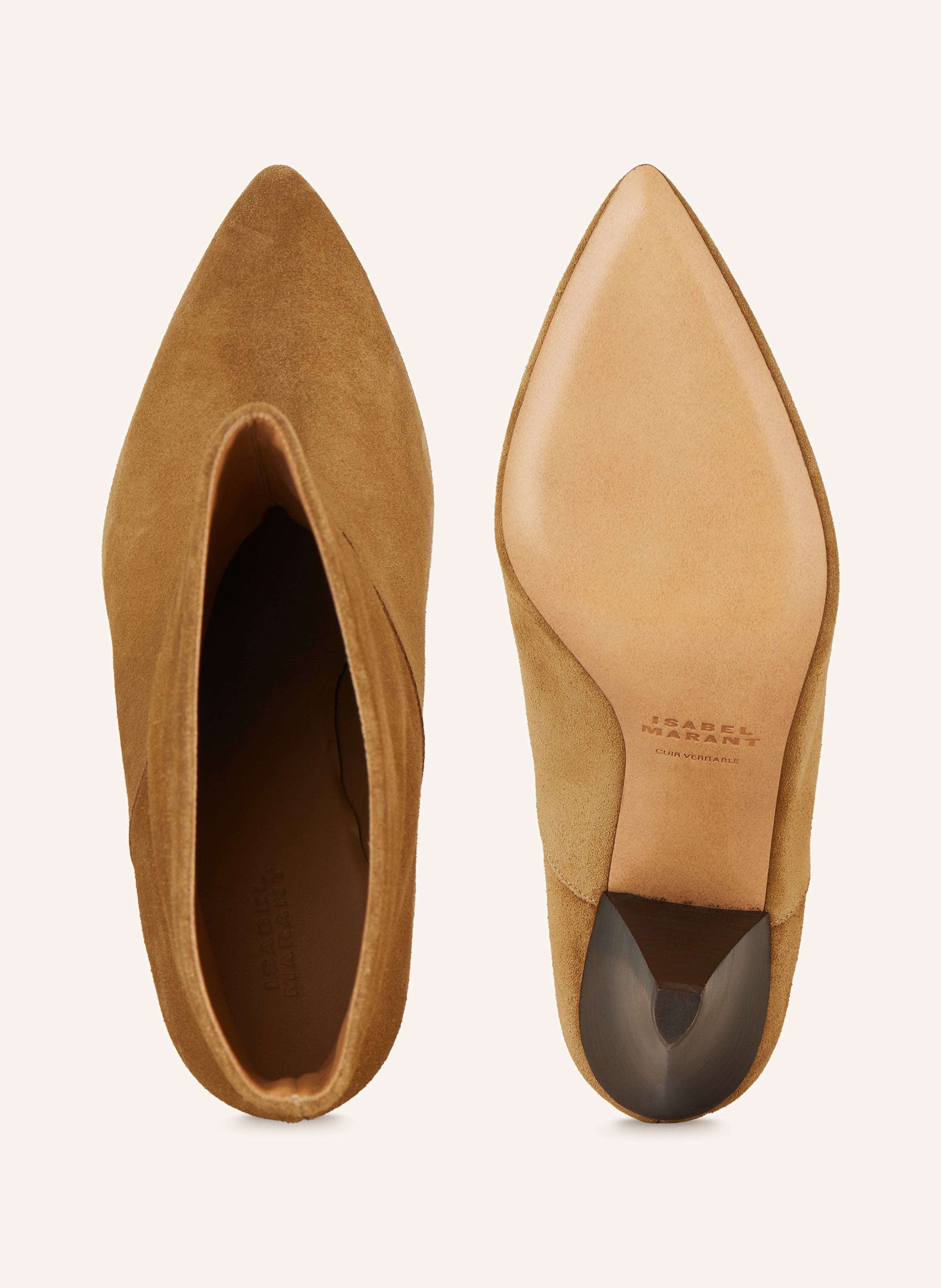 Thumbnail - Isabel Marant Stiefeletten Loline beige