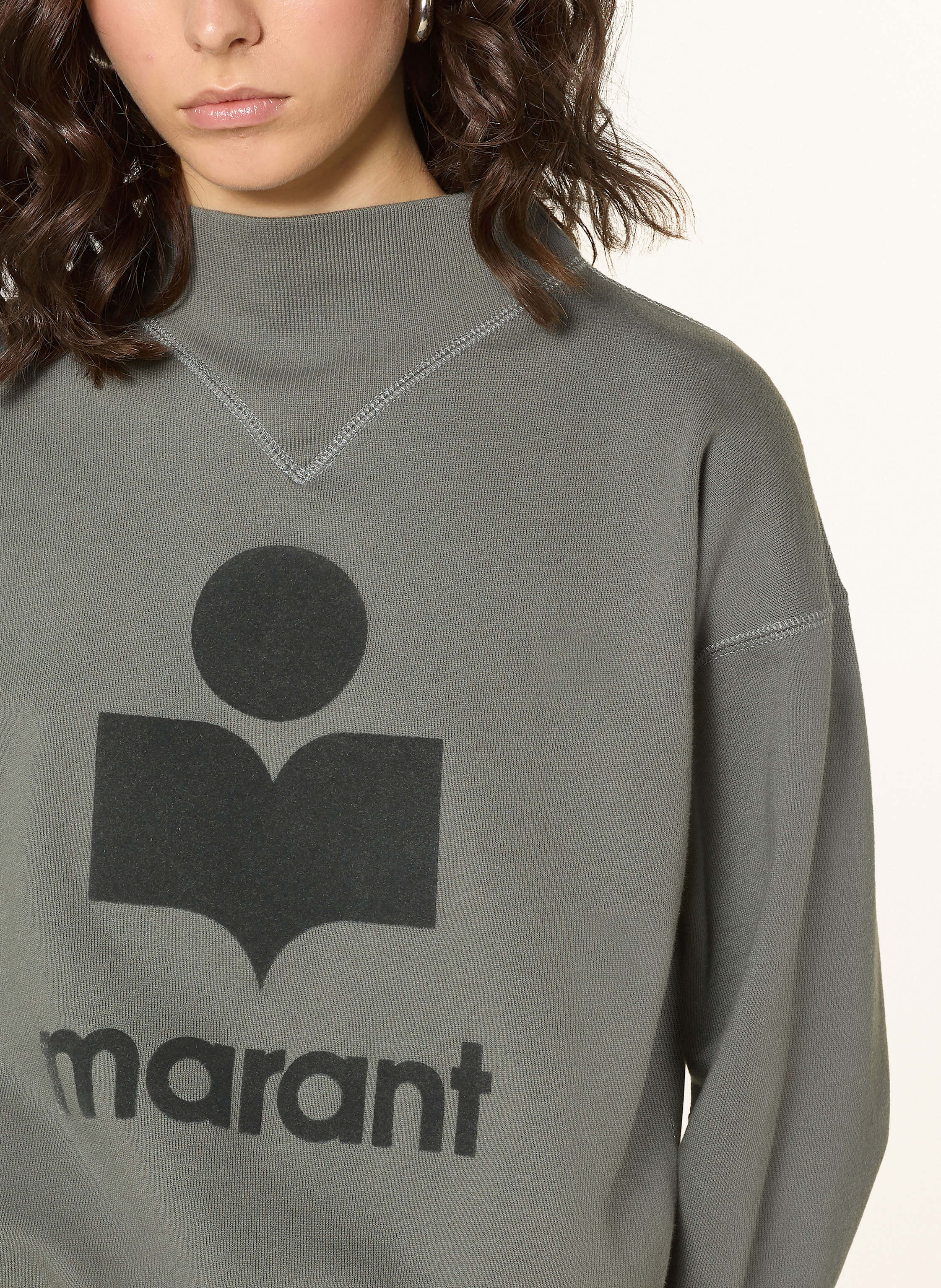 Thumbnail - Marant Étoile Sweatshirt Moby grau