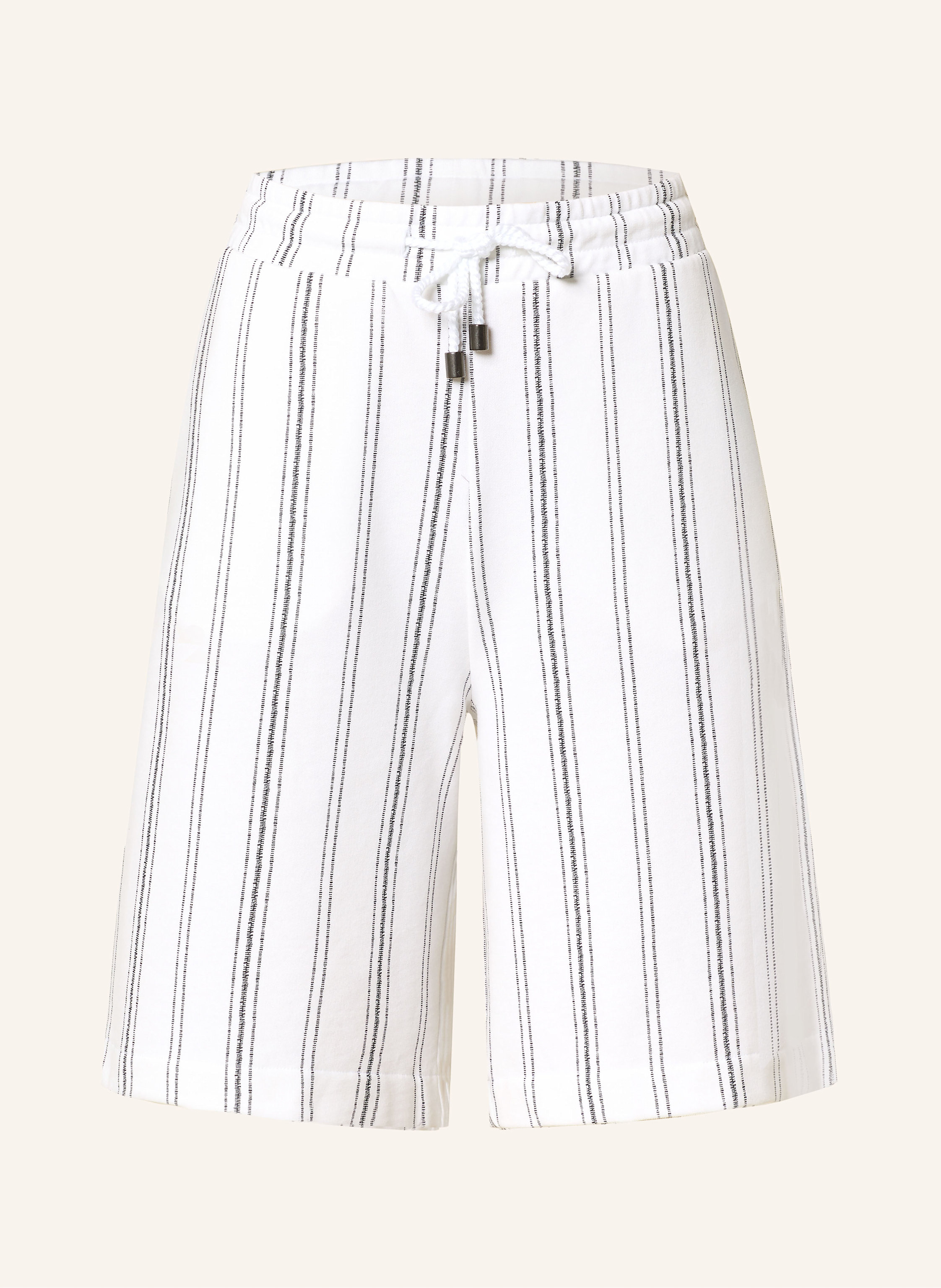 Juvia Sweatshorts BRENDA in weiss/ schwarz