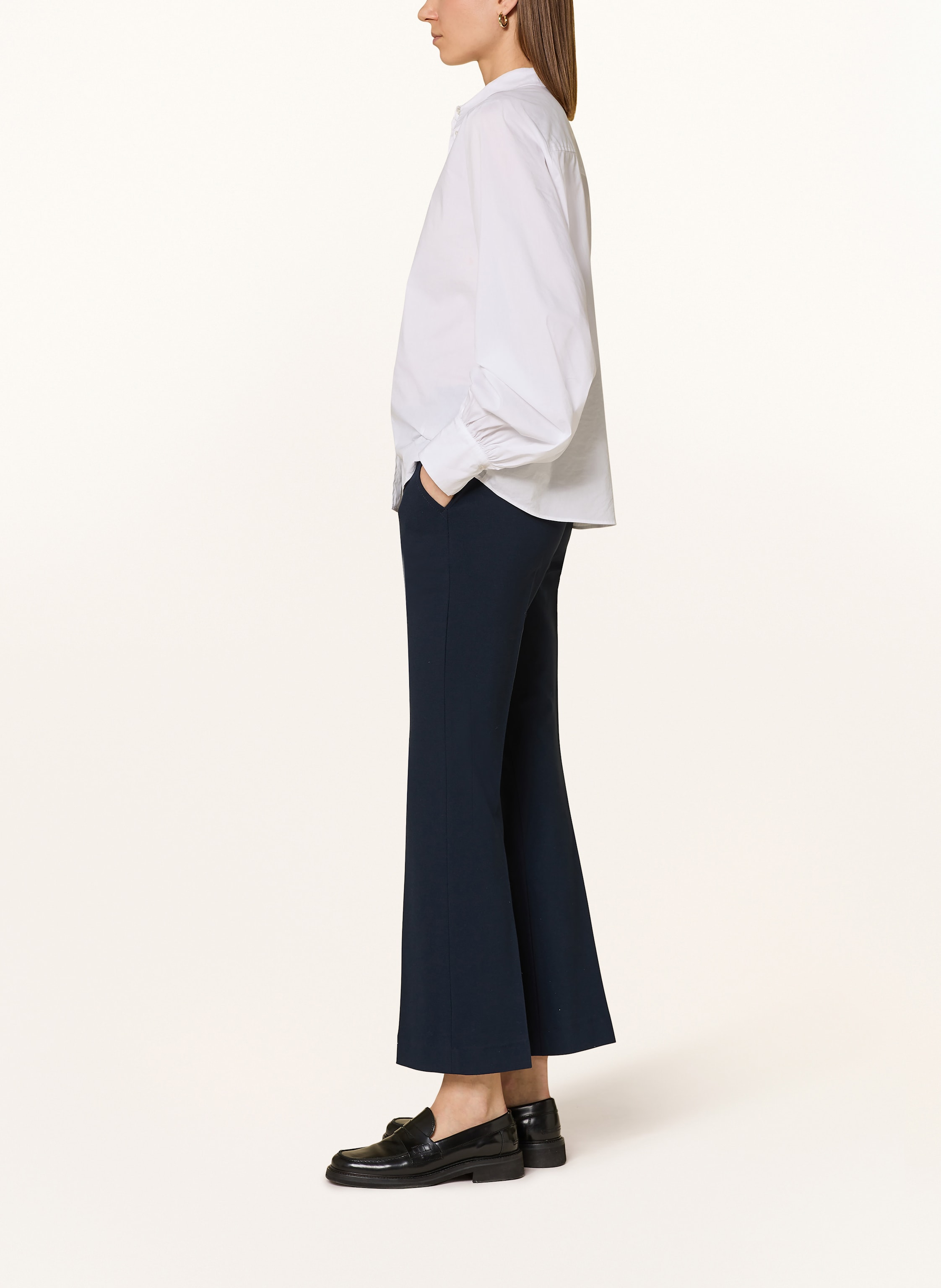 Thumbnail - Sem Per Lei Bootcut-Hose Aus Jersey blau