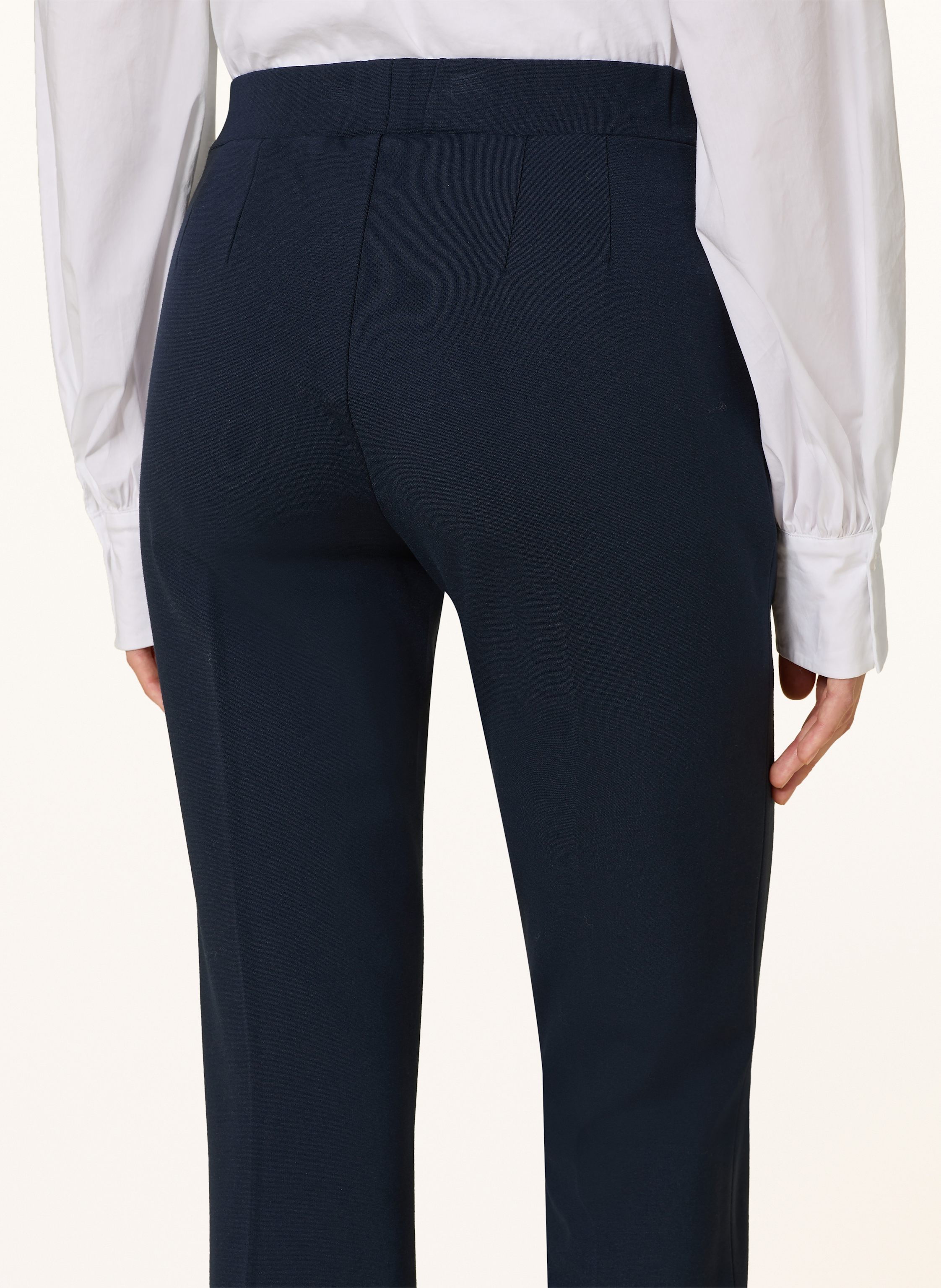 Thumbnail - Sem Per Lei Bootcut-Hose Aus Jersey blau