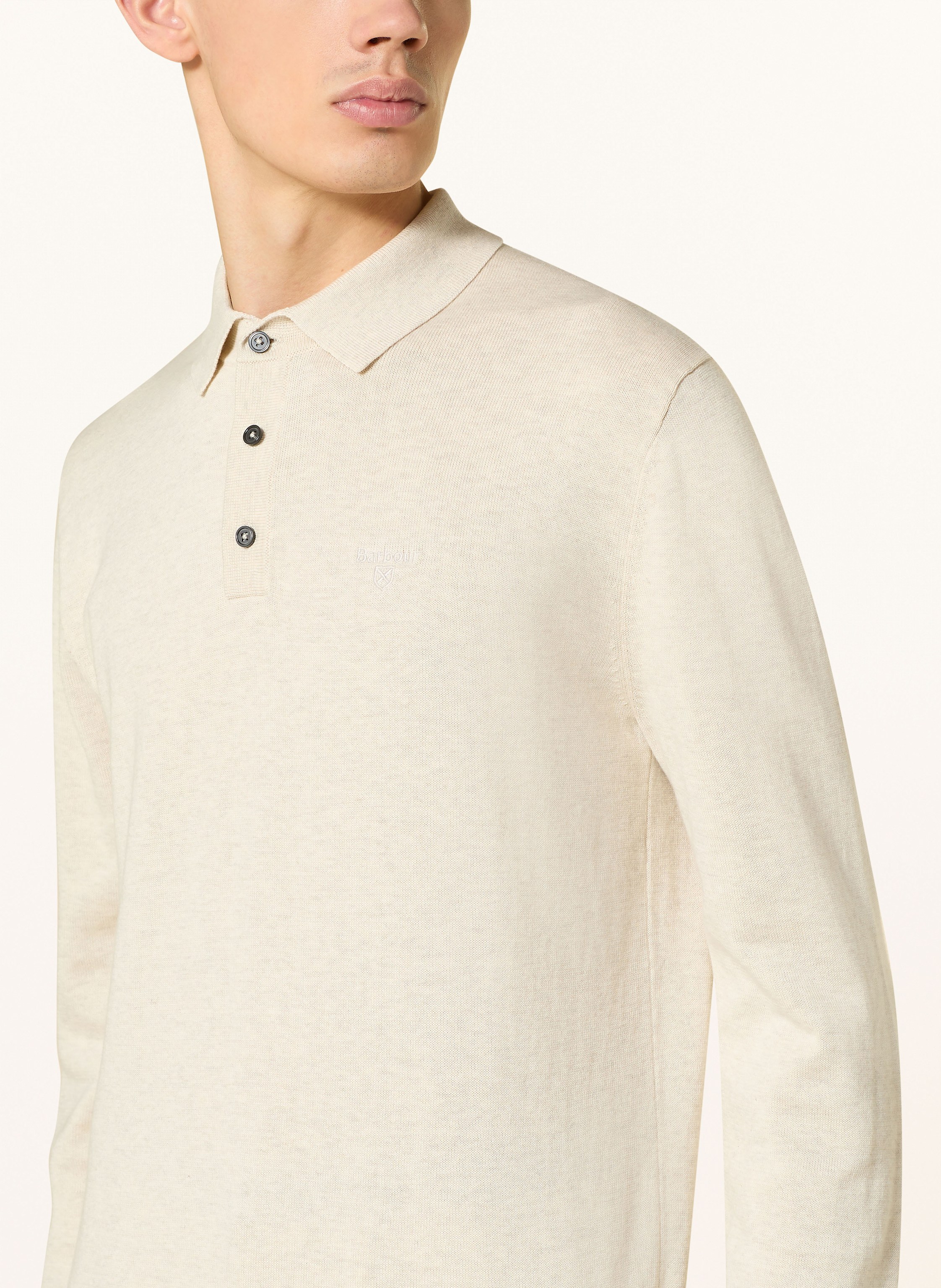 Thumbnail - Barbour Strick-Poloshirt beige
