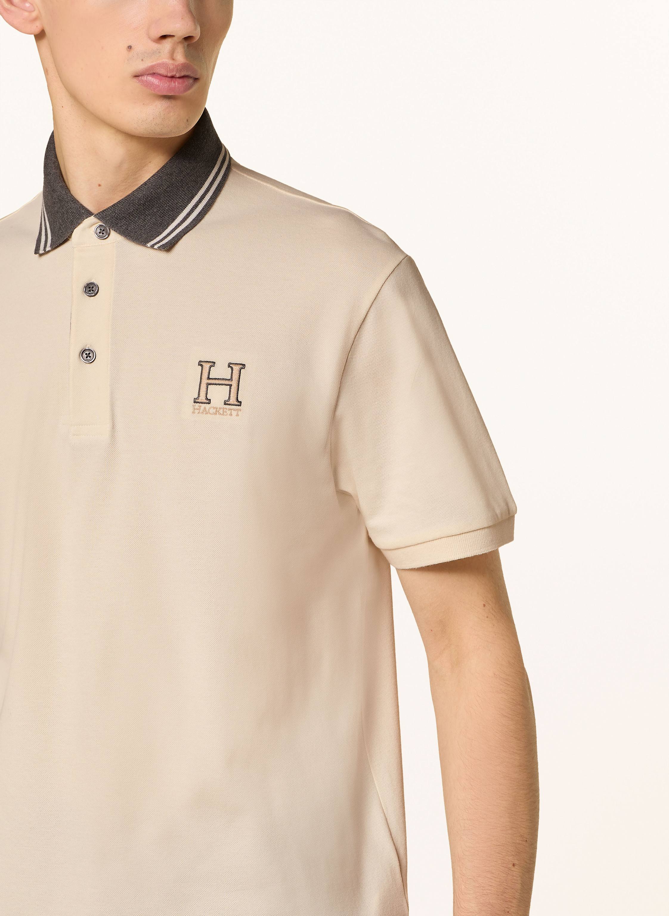 Thumbnail - Hackett London Piqué-Poloshirt Heritage Classic Fit beige
