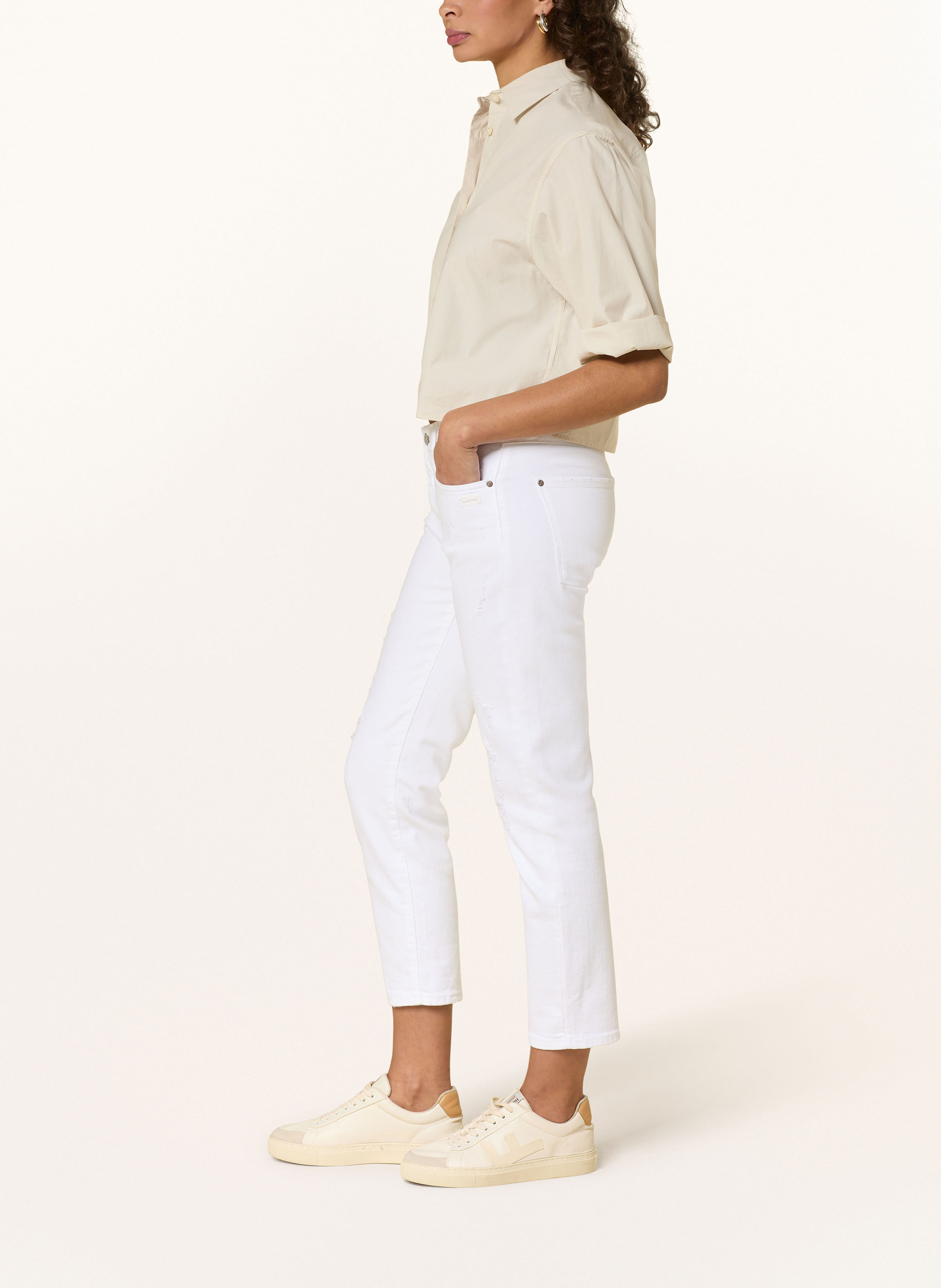 Thumbnail - Gang Boyfriend Jeans 94nadia Cropped weiss