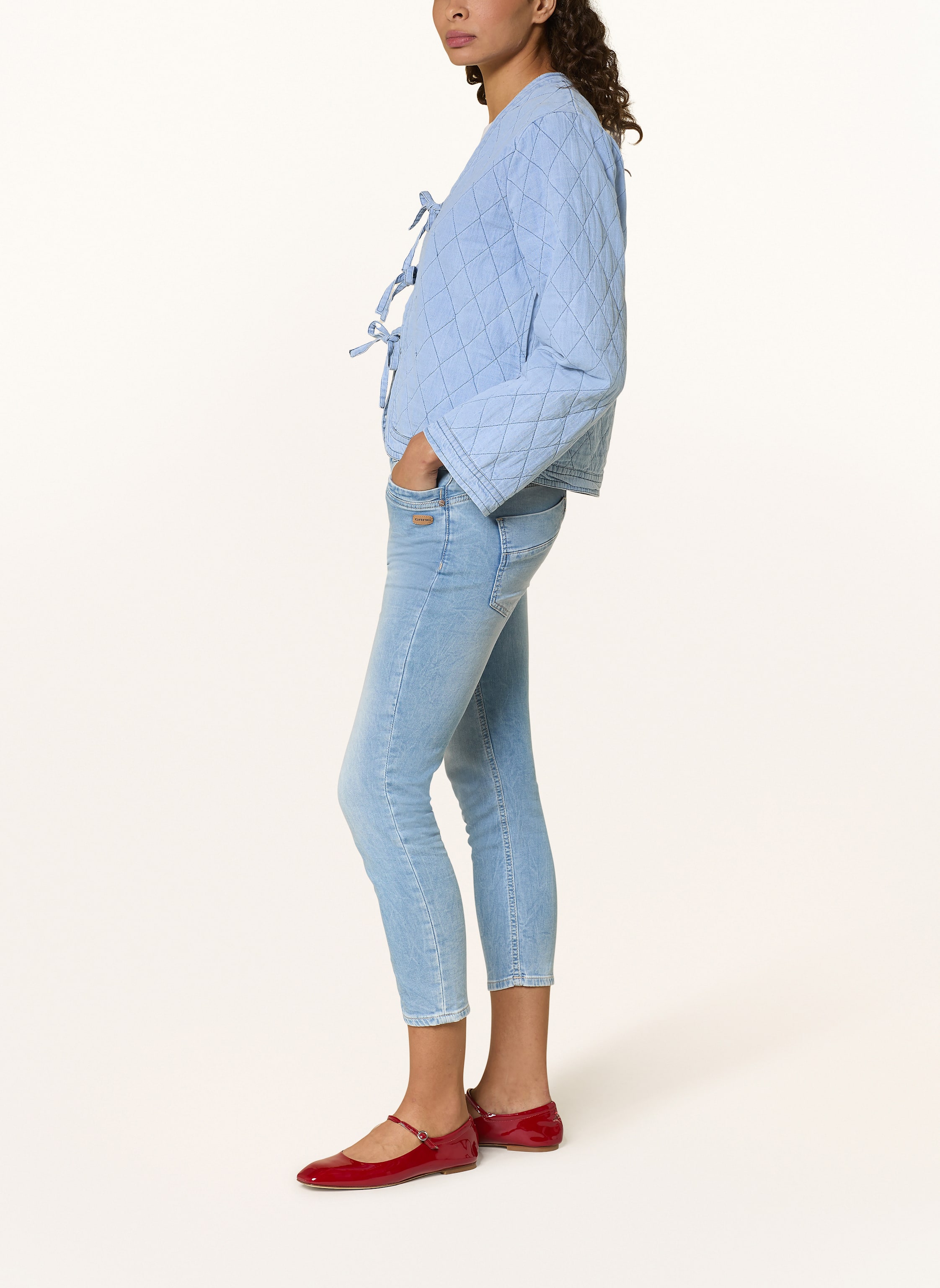Thumbnail - Gang 7/8-Jeans 94gerda Cropped blau