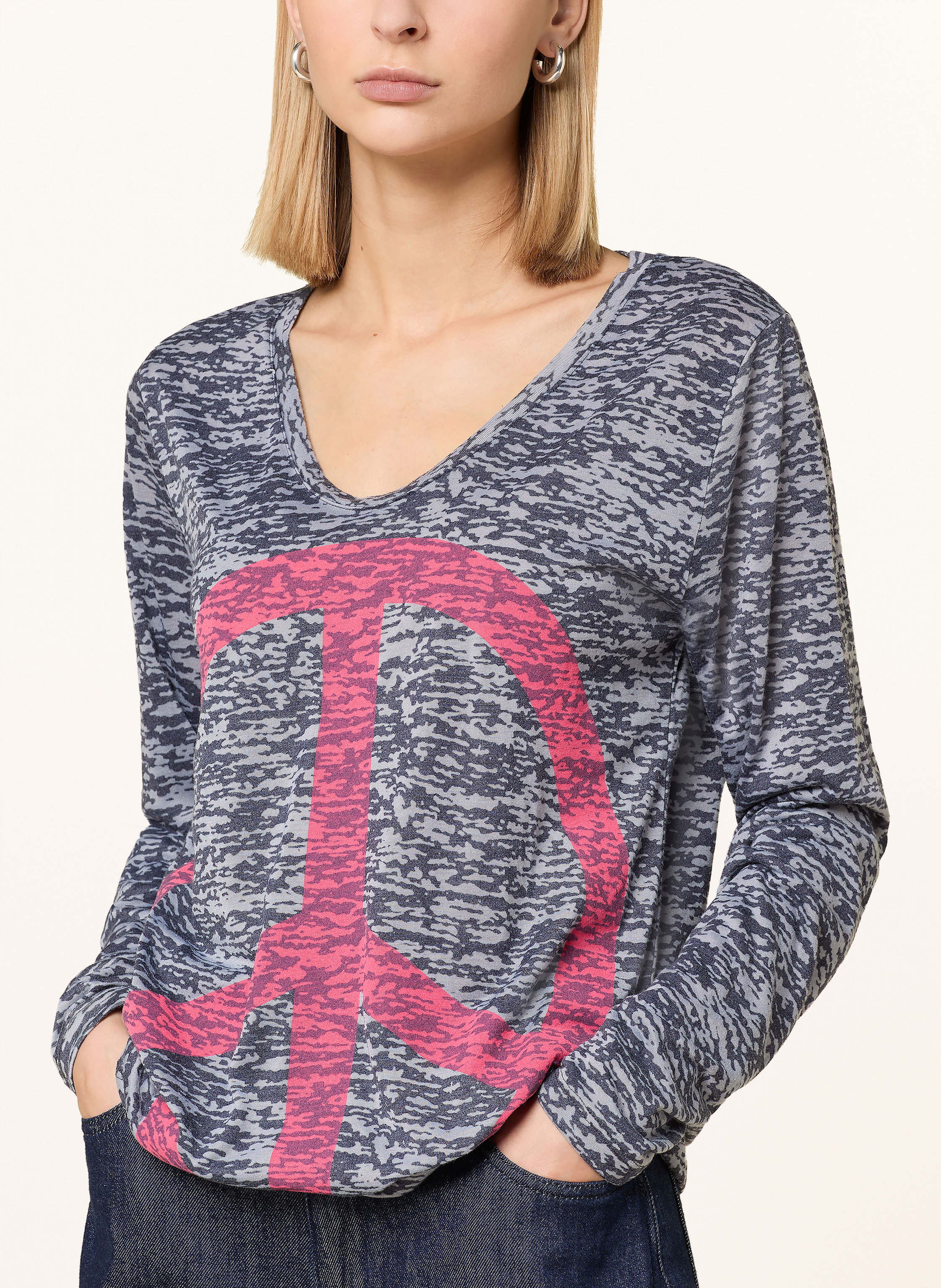 Thumbnail - Miss Goodlife Longsleeve blau