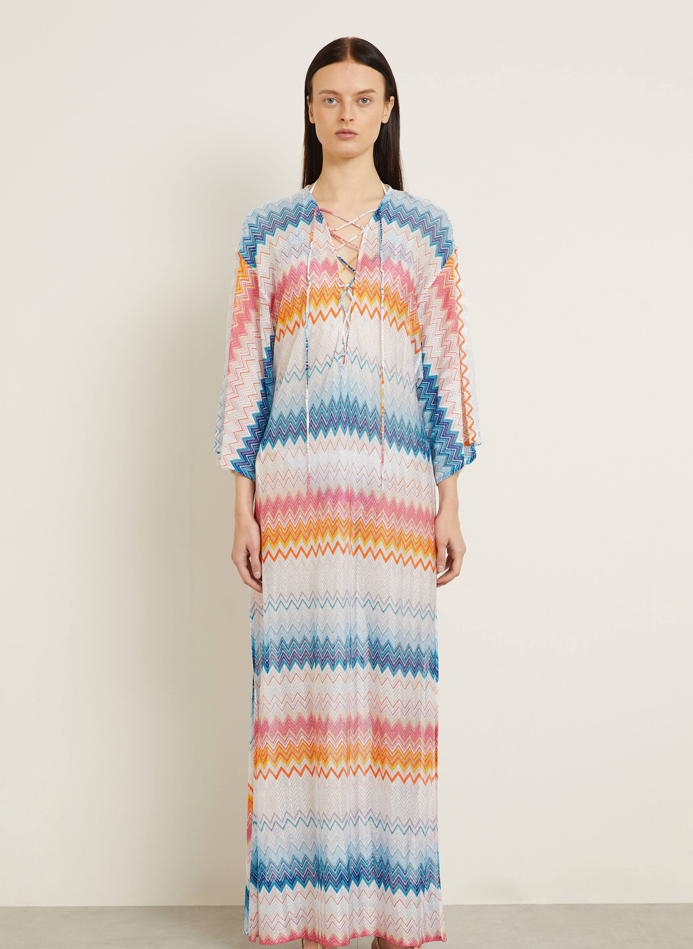 Thumbnail - Missoni Strandkleid Mit Glitzergarn weiss