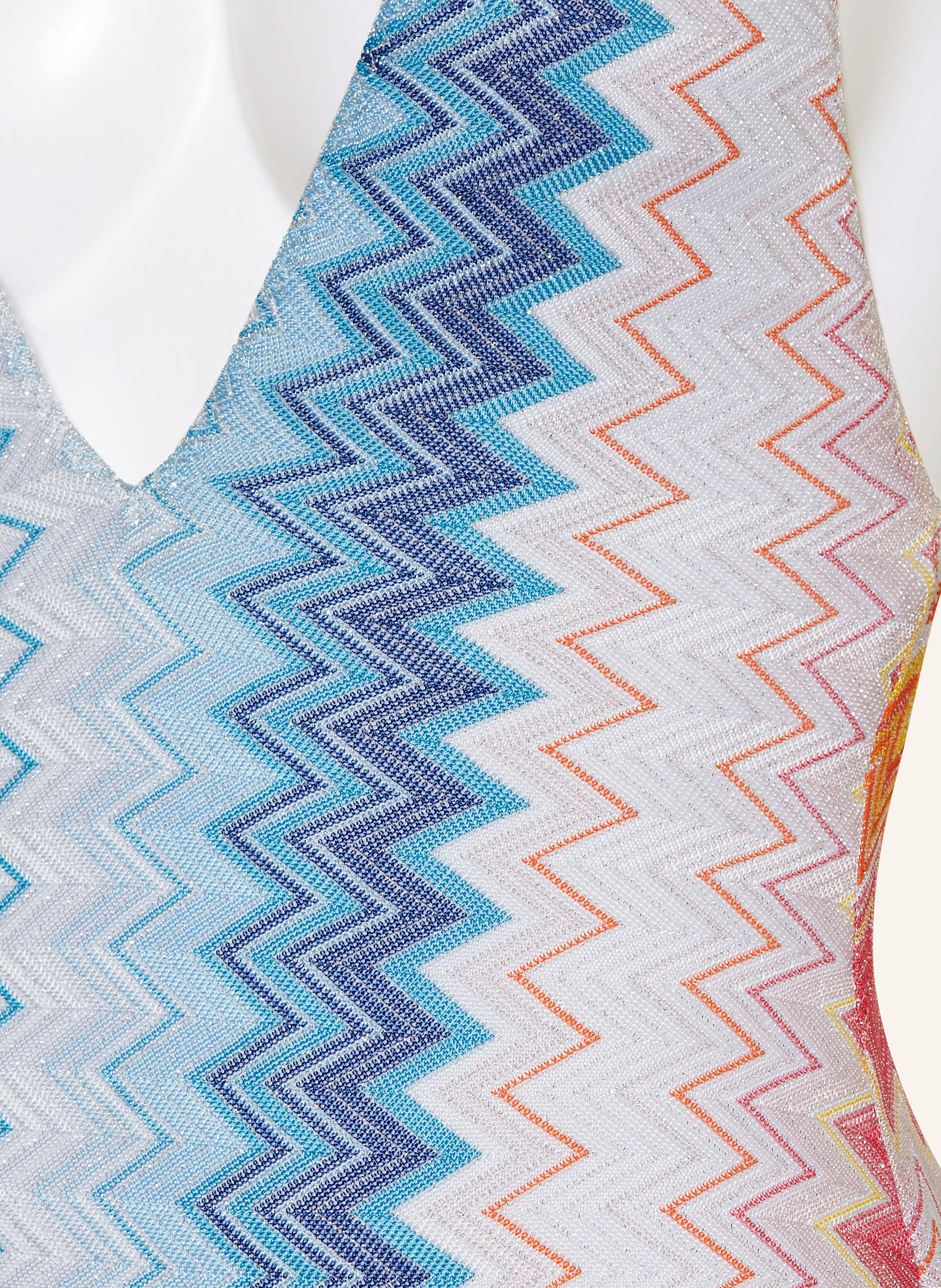 Thumbnail - Missoni Badeanzug Mit Glitzergarn weiss