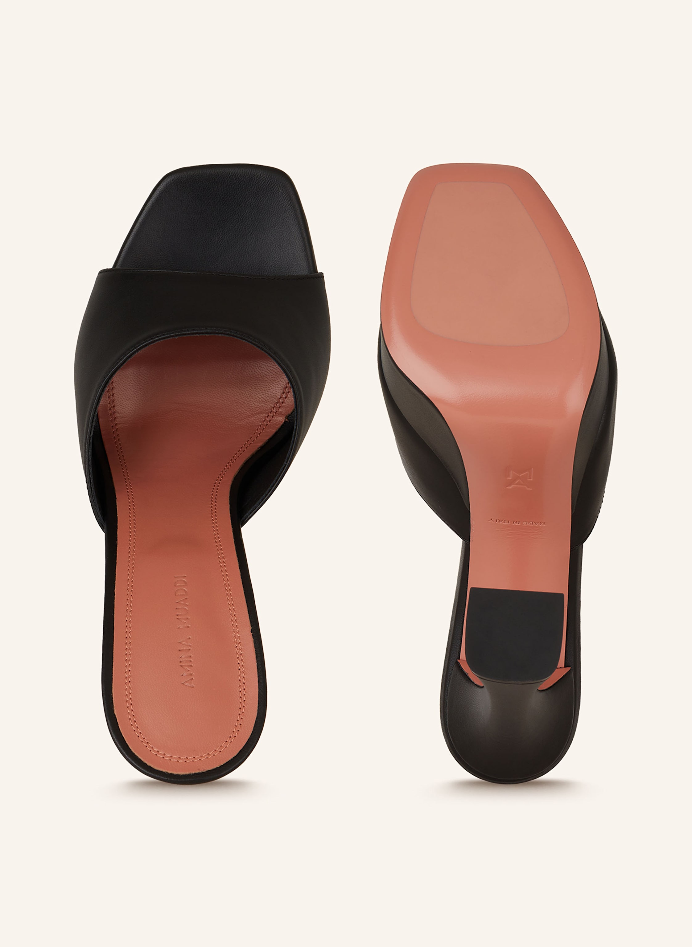 Thumbnail - Amina Muaddi Plateau-Mules Dalida schwarz