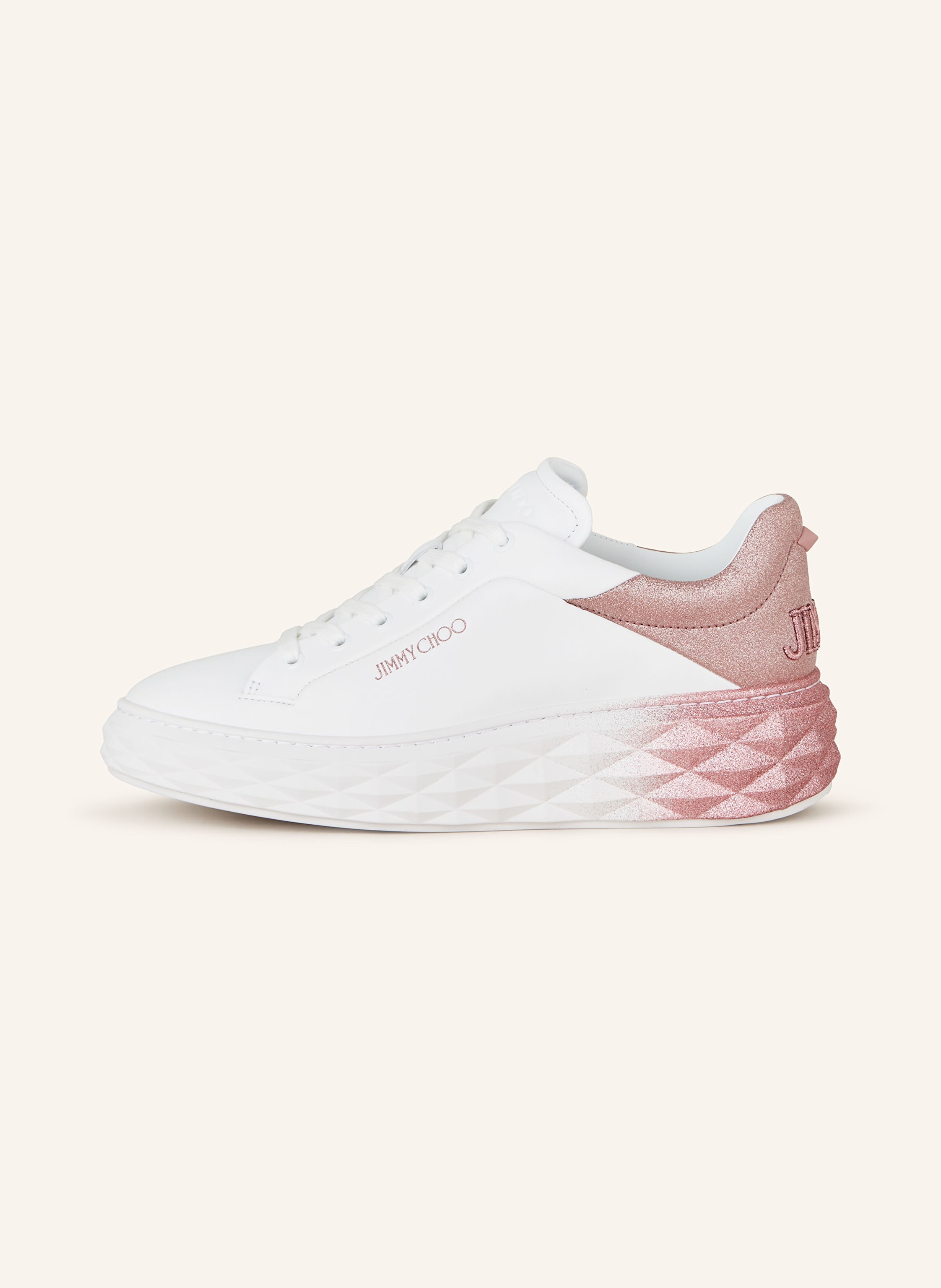 Thumbnail - Jimmy Choo Sneaker Diamond Maxi weiss