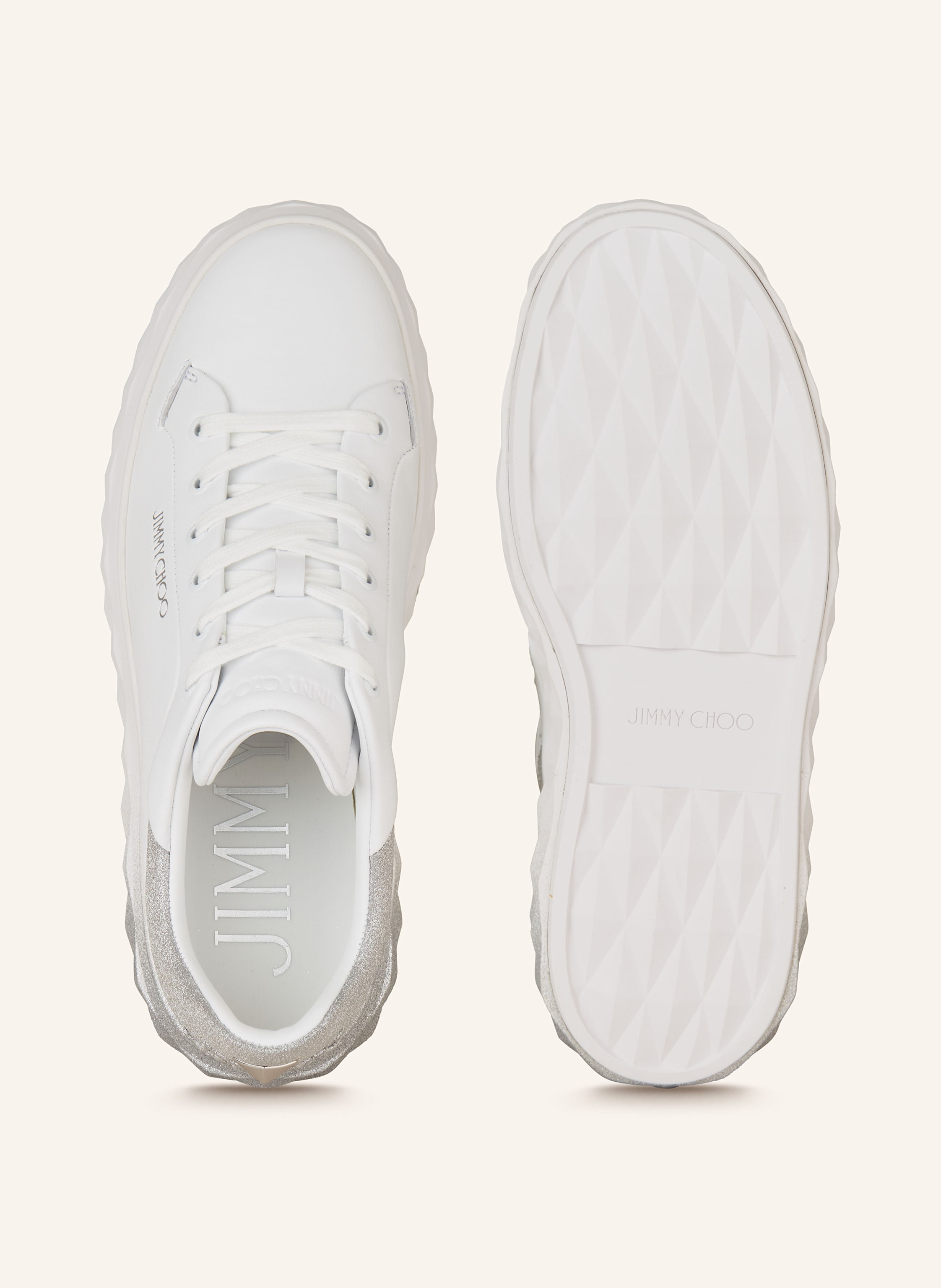 Thumbnail - Jimmy Choo Sneaker Diamond Maxi weiss