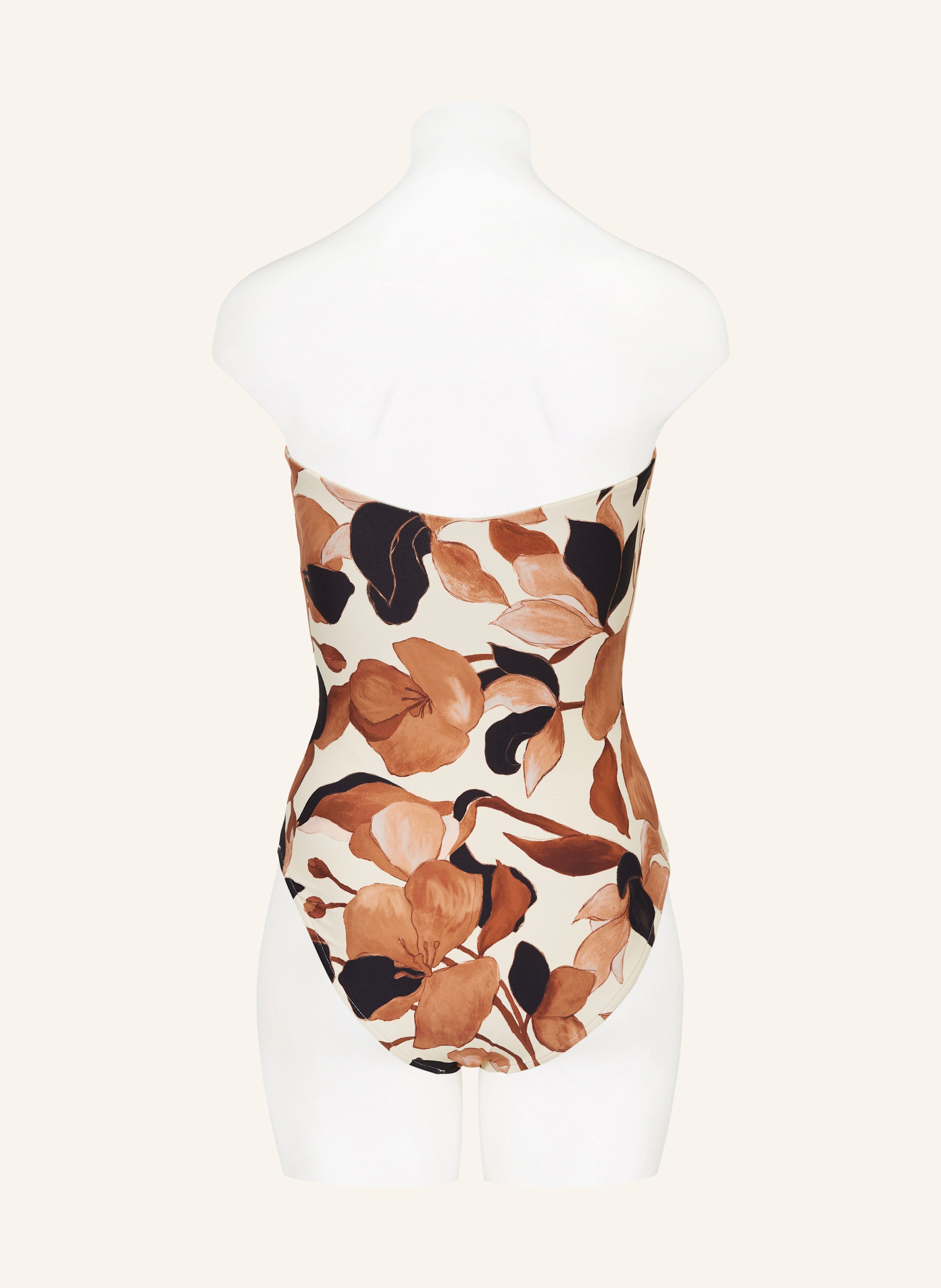 Thumbnail - Seafolly Bandeau-Badeanzug Secret Garden schwarz