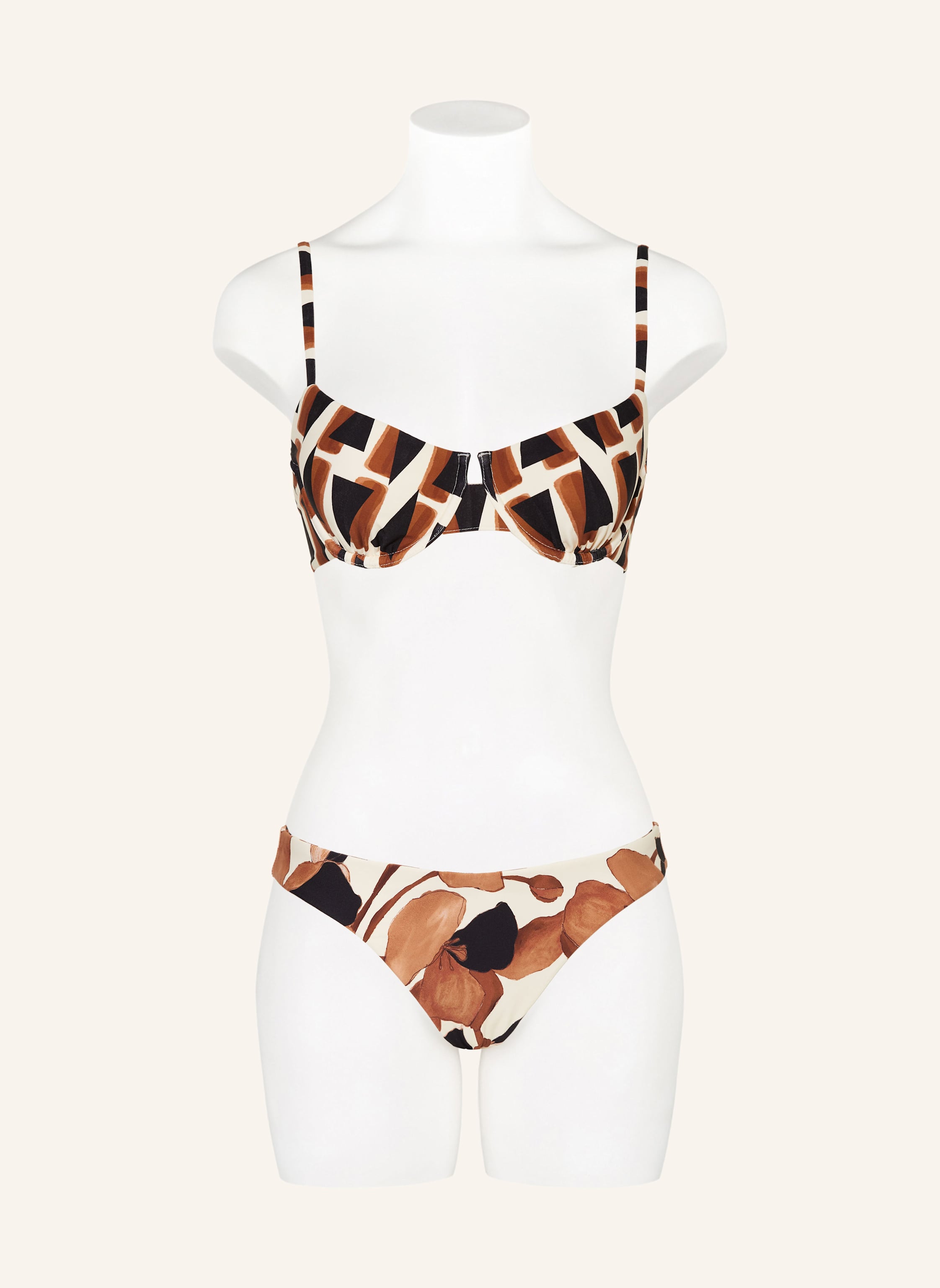 Thumbnail - Seafolly Basic-Bikini-Hose Secret Garden Zum Wenden schwarz