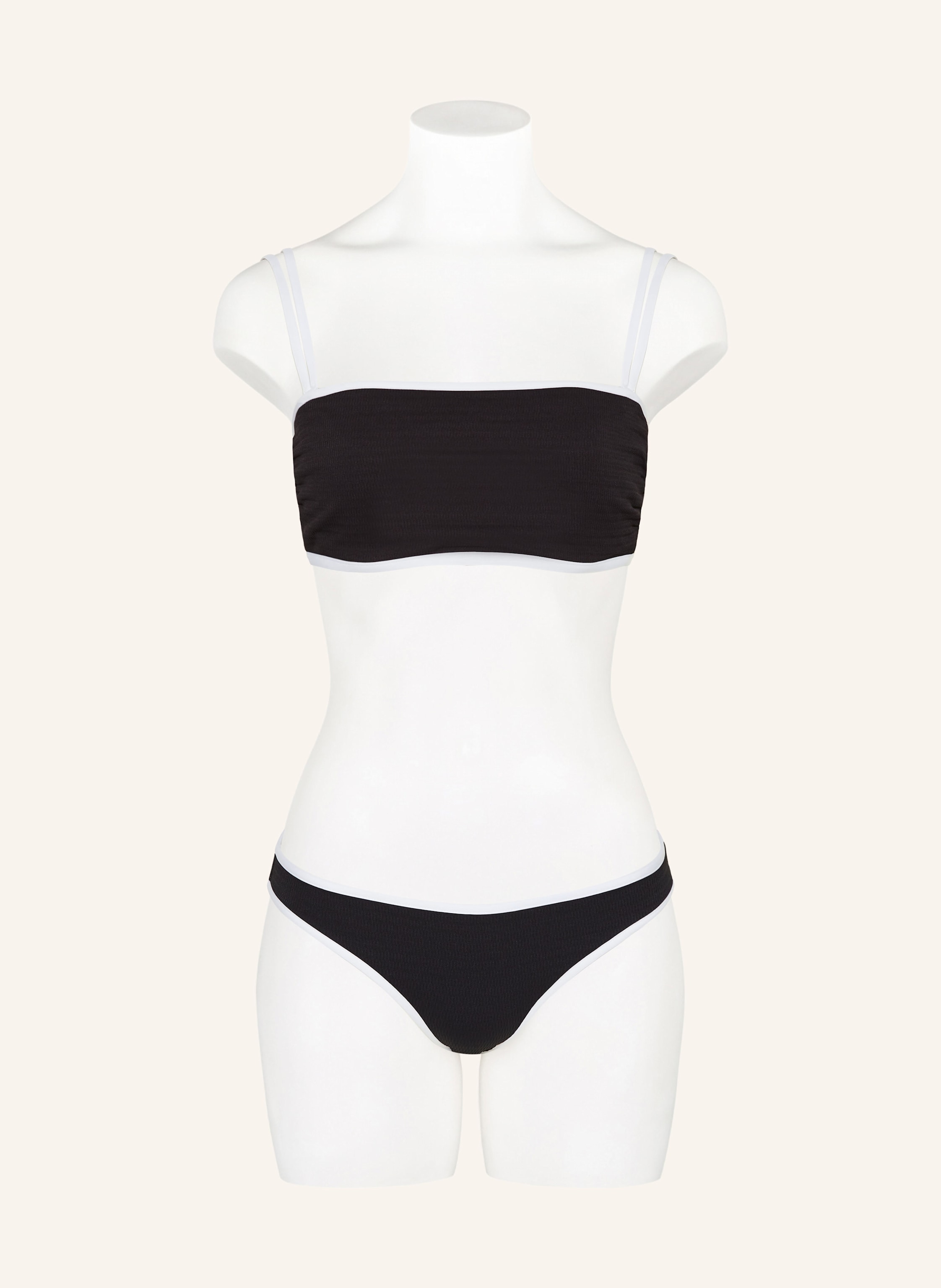 Thumbnail - Seafolly Bandeau-Bikini-Top Beach Bound schwarz
