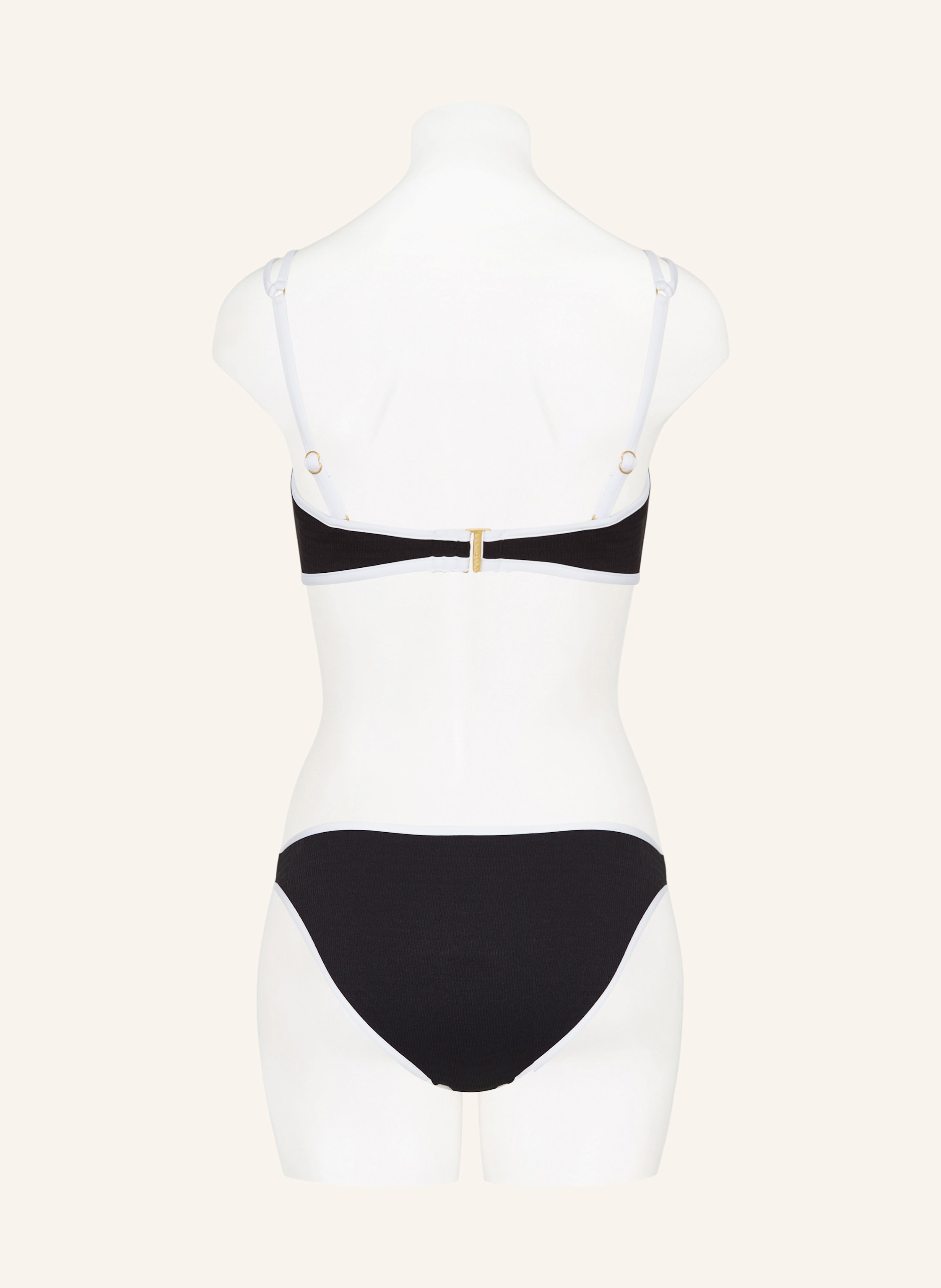 Thumbnail - Seafolly Bandeau-Bikini-Top Beach Bound schwarz