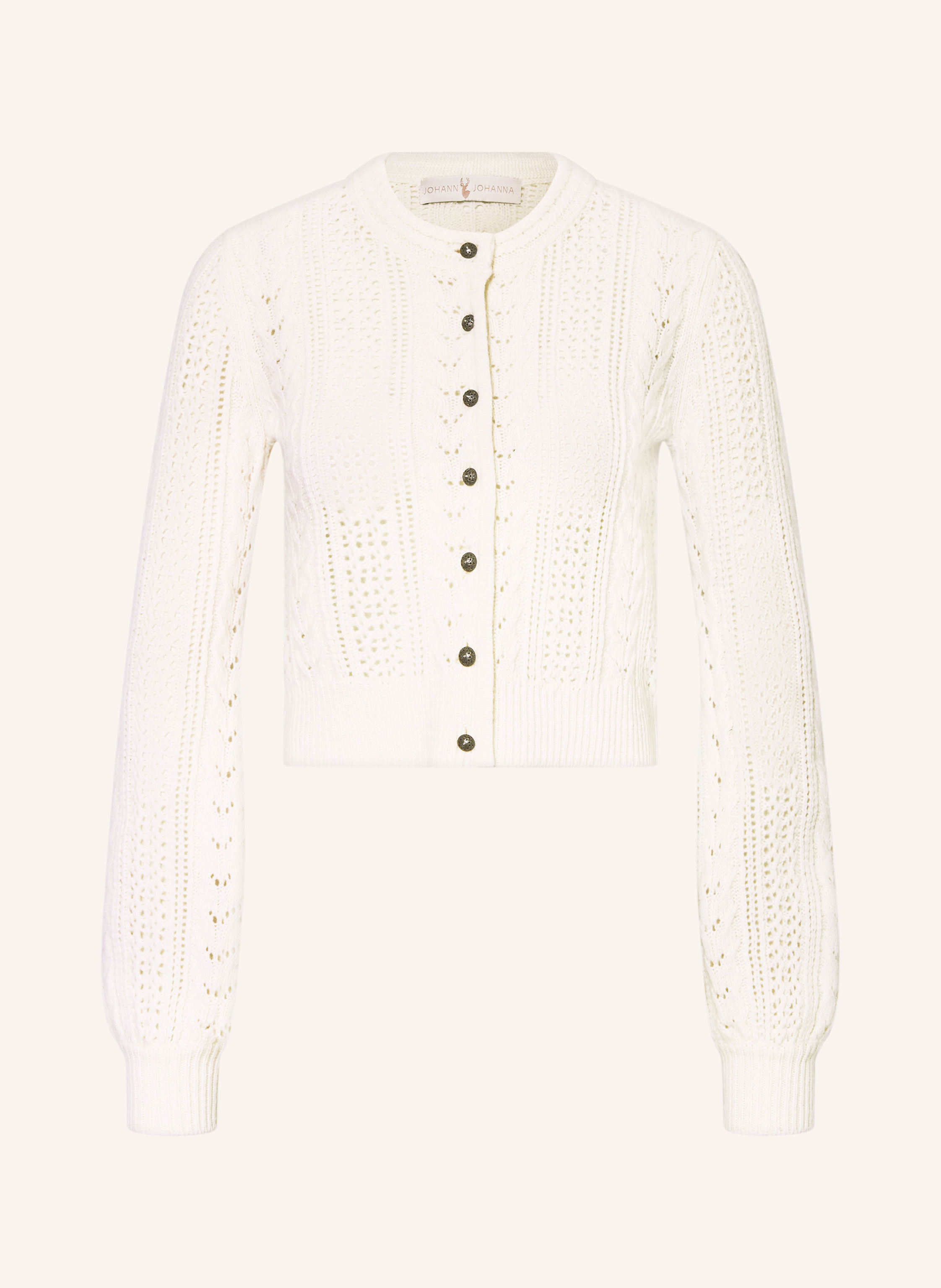Johann Johanna Strickjanker in weiss