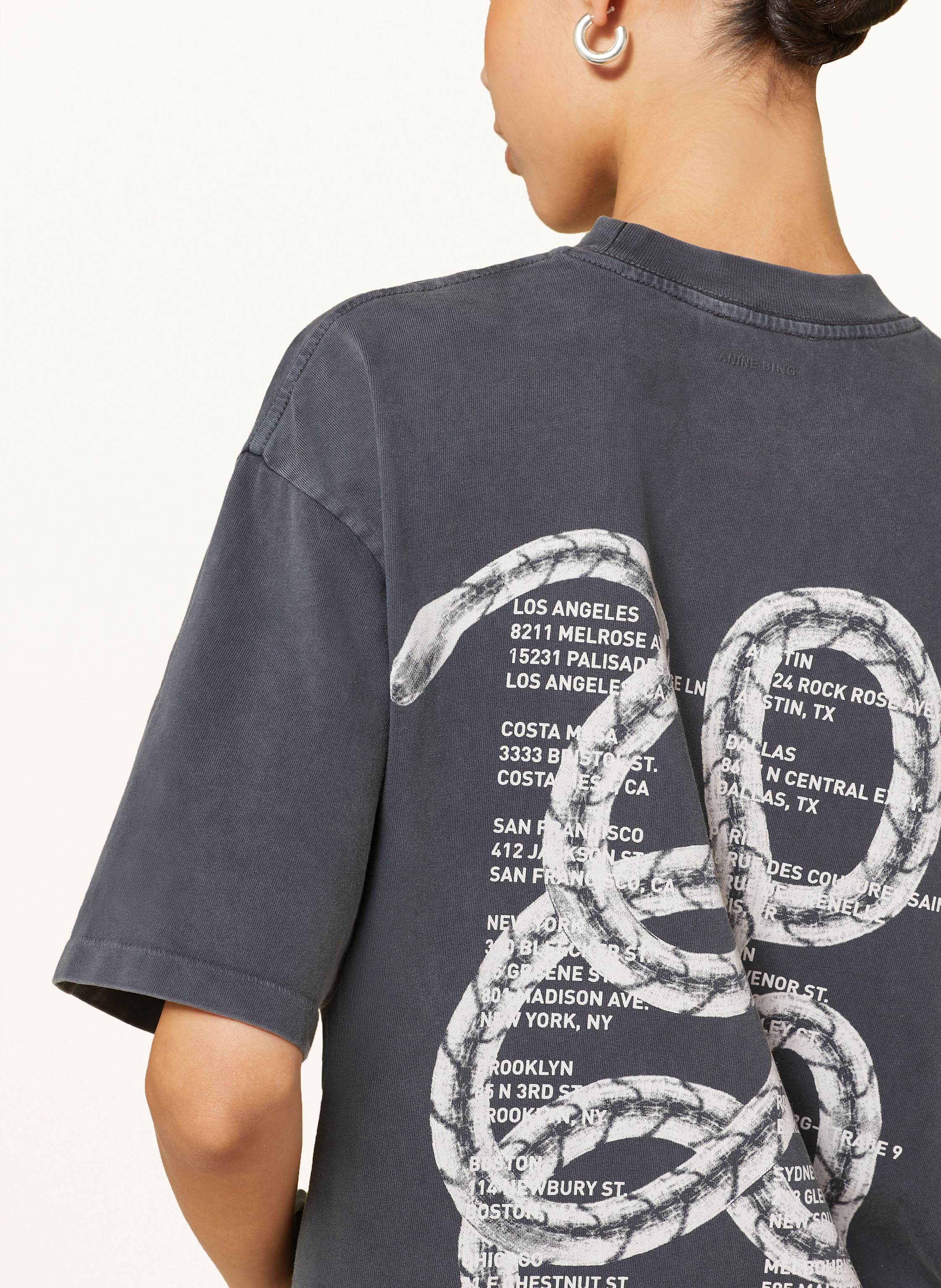 Thumbnail - Anine Bing T-Shirt Kent schwarz