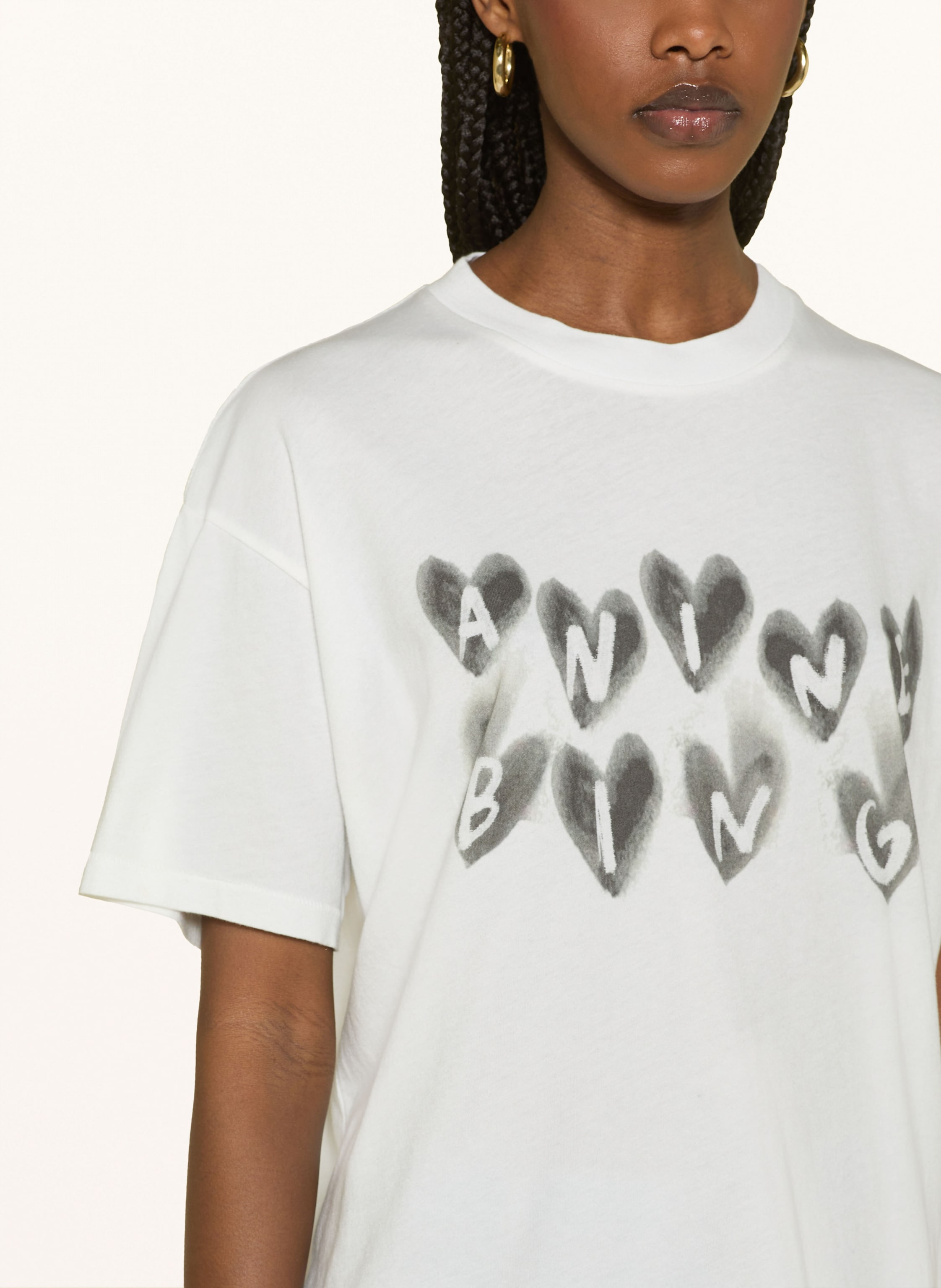 Thumbnail - Anine Bing T-Shirt Cade weiss