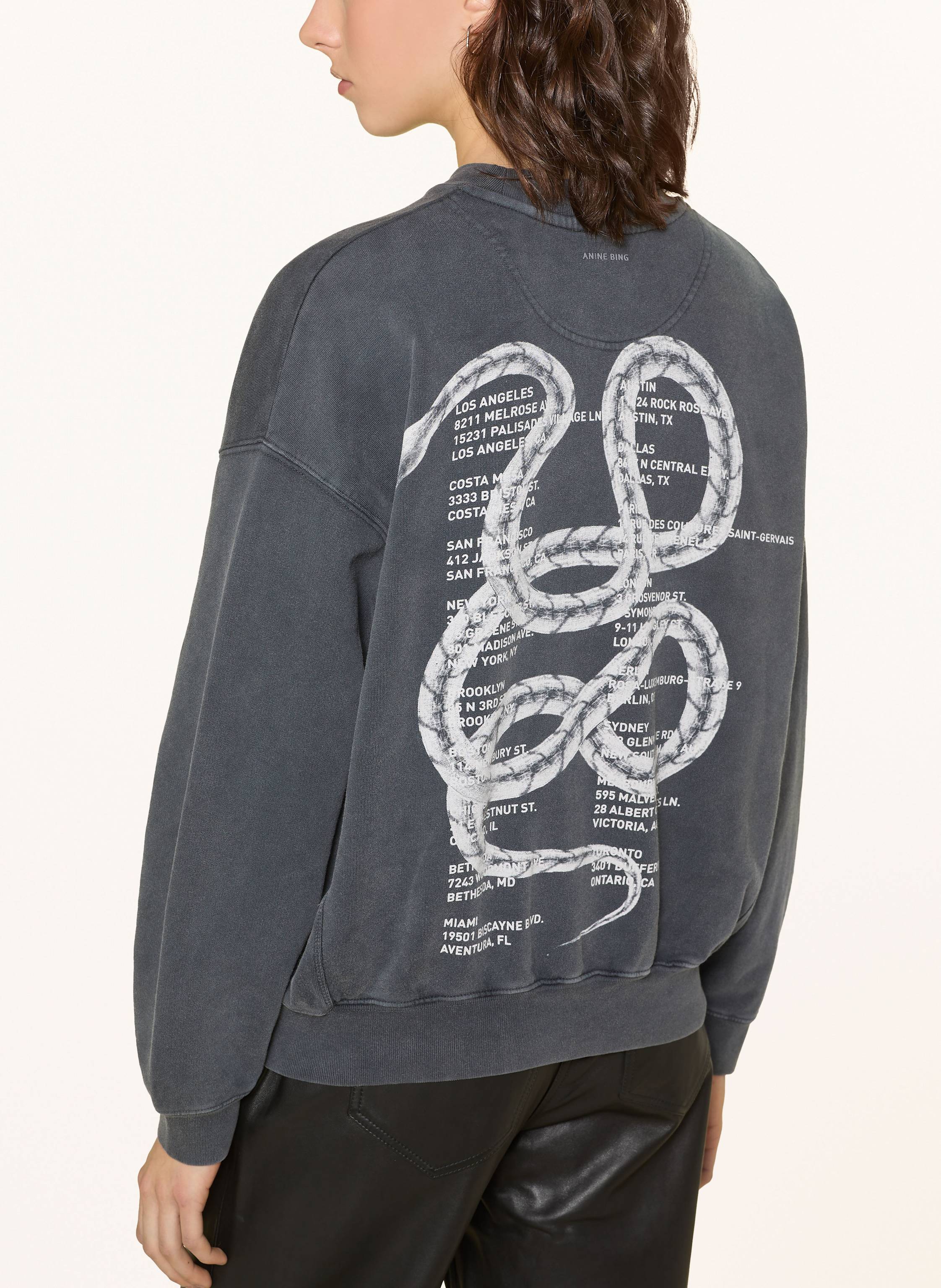 Thumbnail - Anine Bing Sweatshirt Jaci schwarz