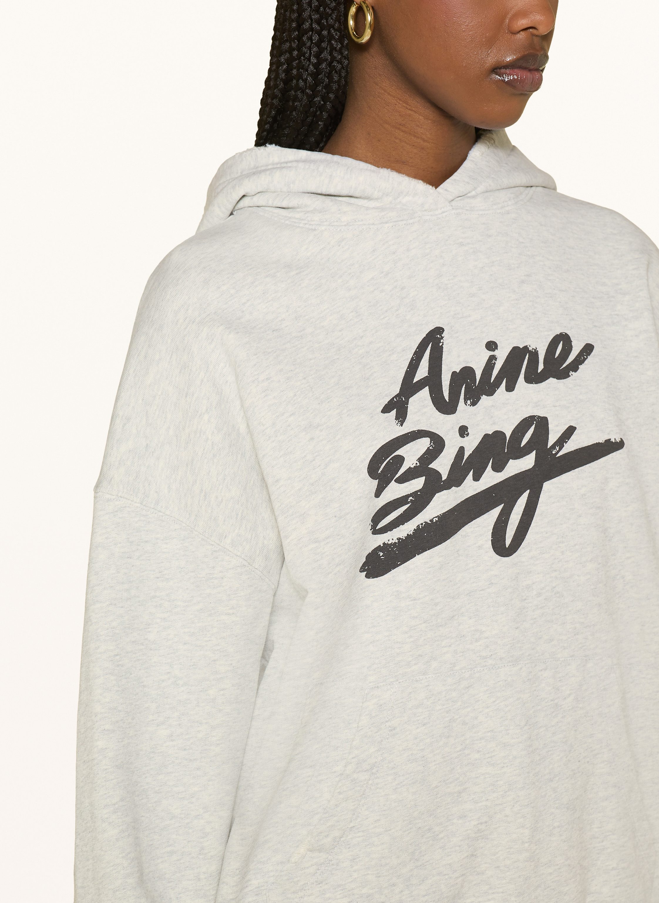 Thumbnail - Anine Bing Hoodie Harvey grau