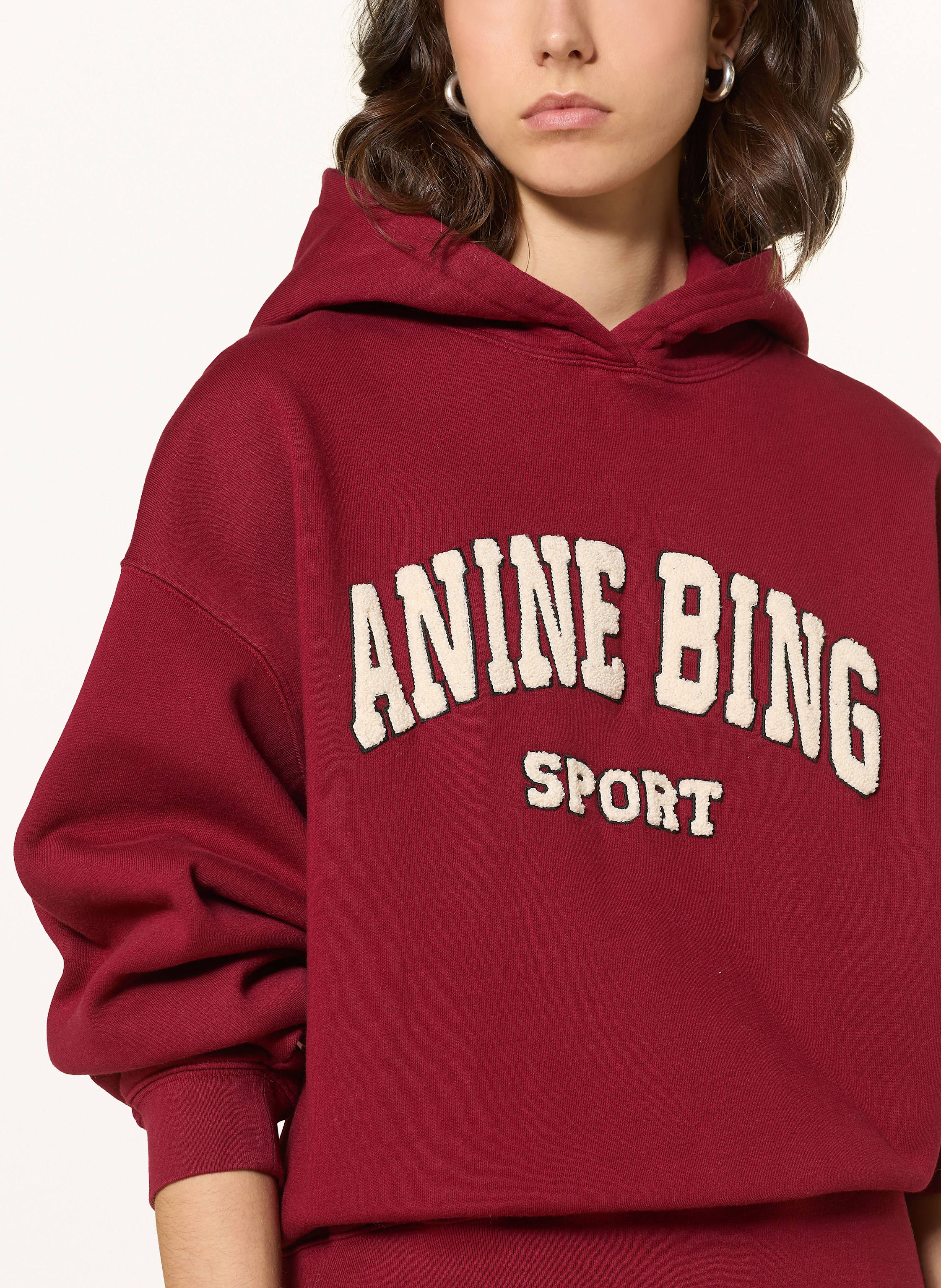 Thumbnail - Anine Bing Hoodie Alec rot
