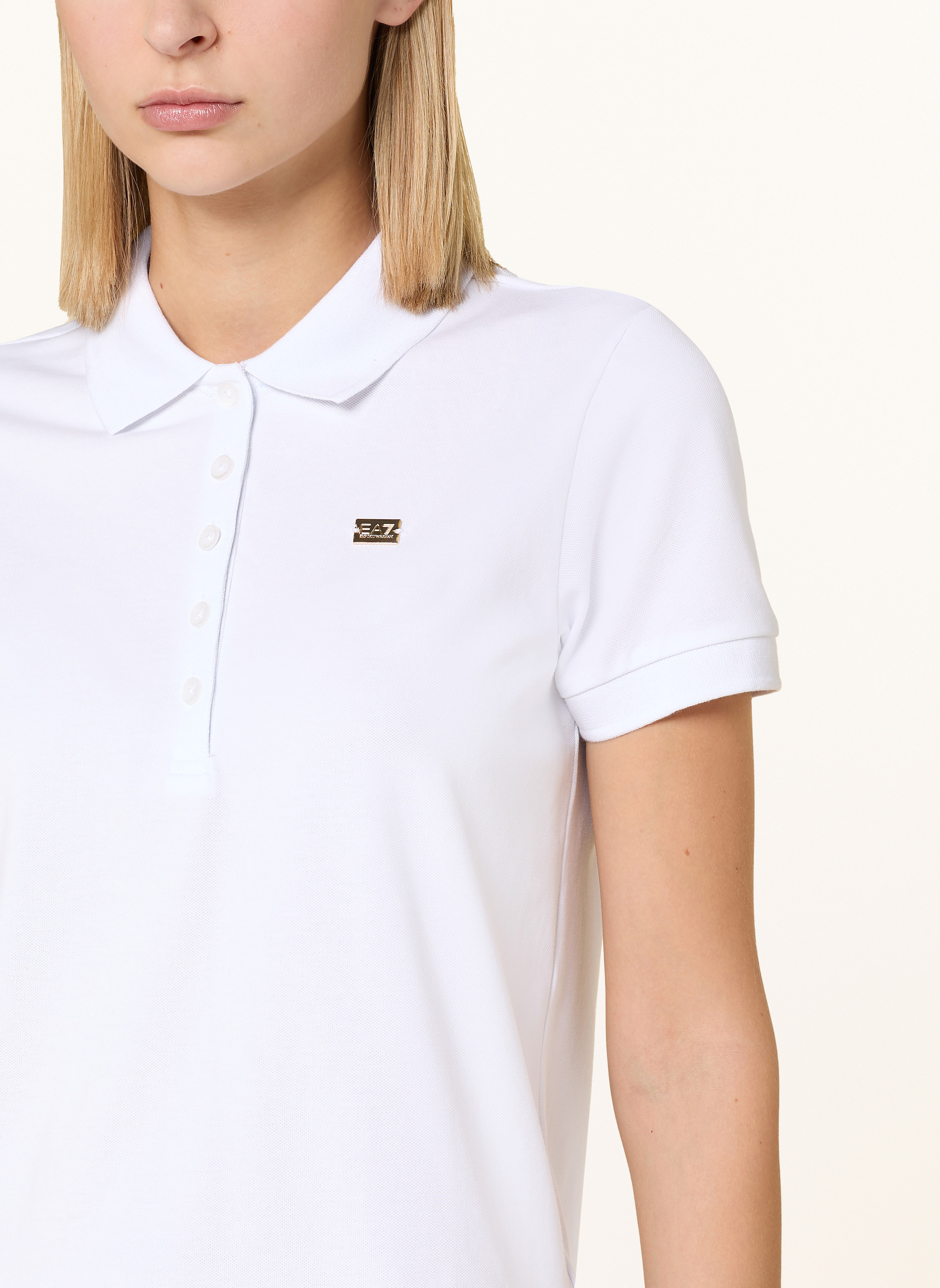 Thumbnail - ea7 Emporio Armani Funktions-Poloshirt Core Lady weiss