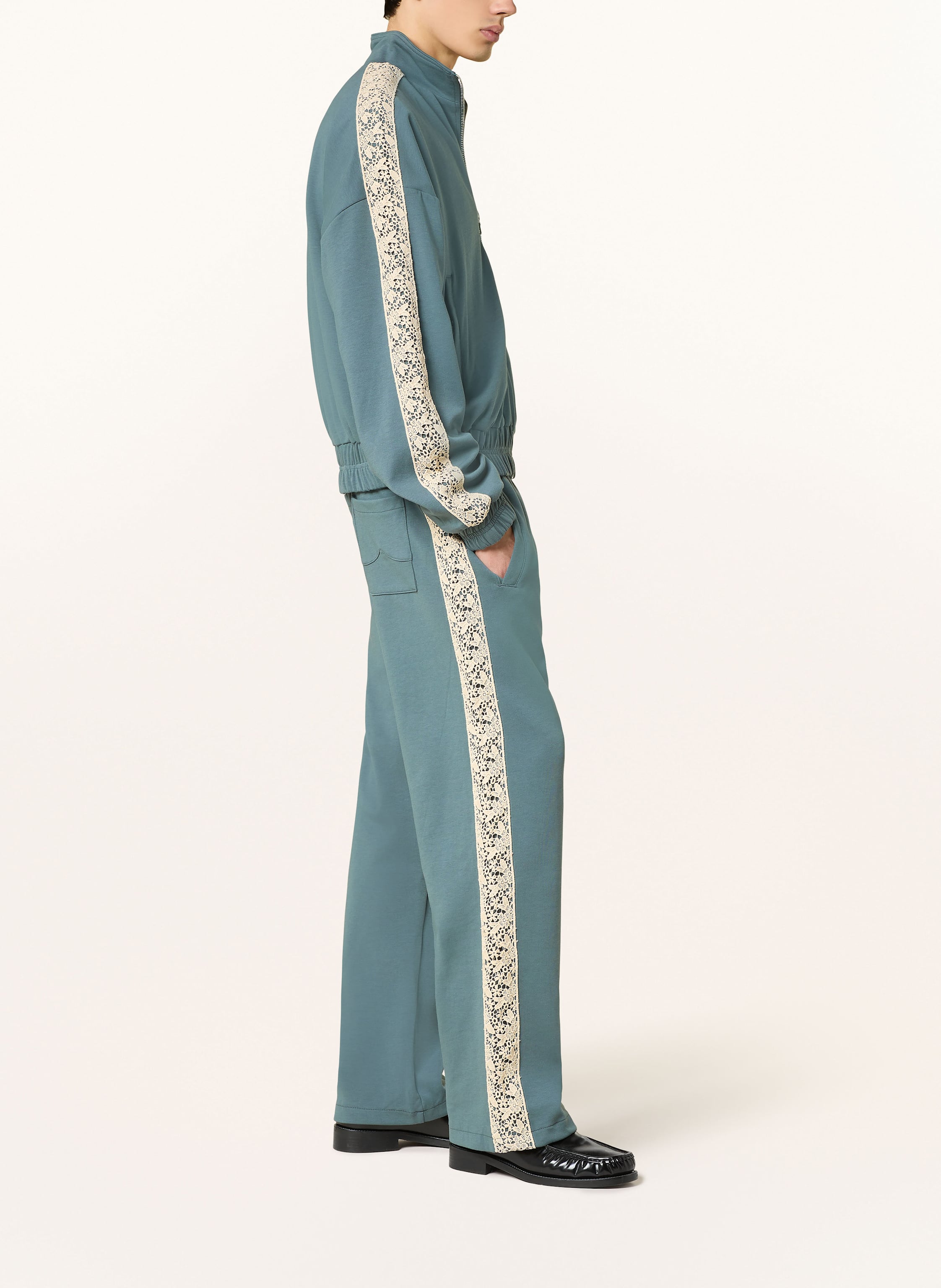 Thumbnail - Rough. Sweatpants Mit Galonstreifen blau