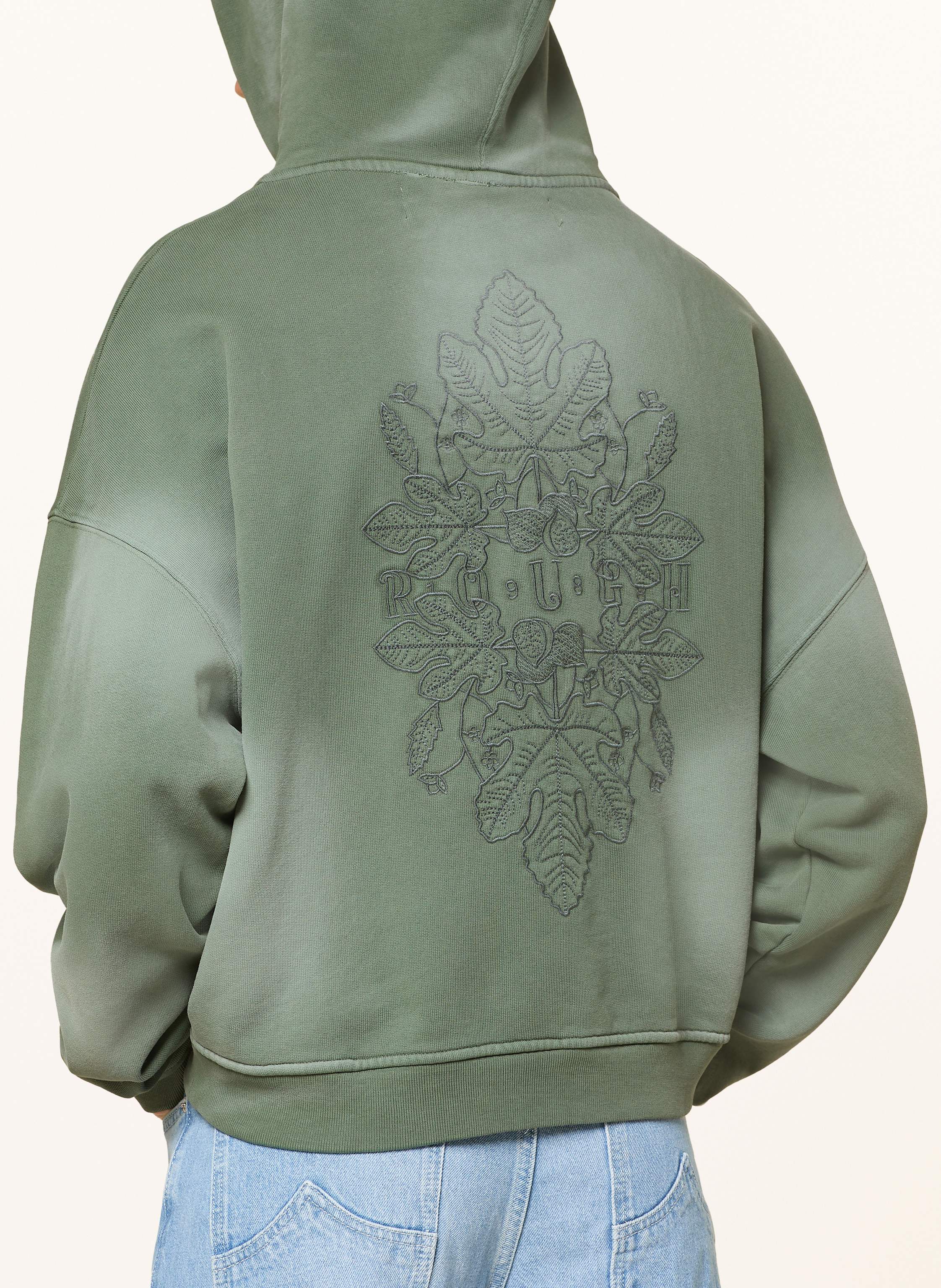 Thumbnail - Rough. Hoodie Fig Leaf gruen